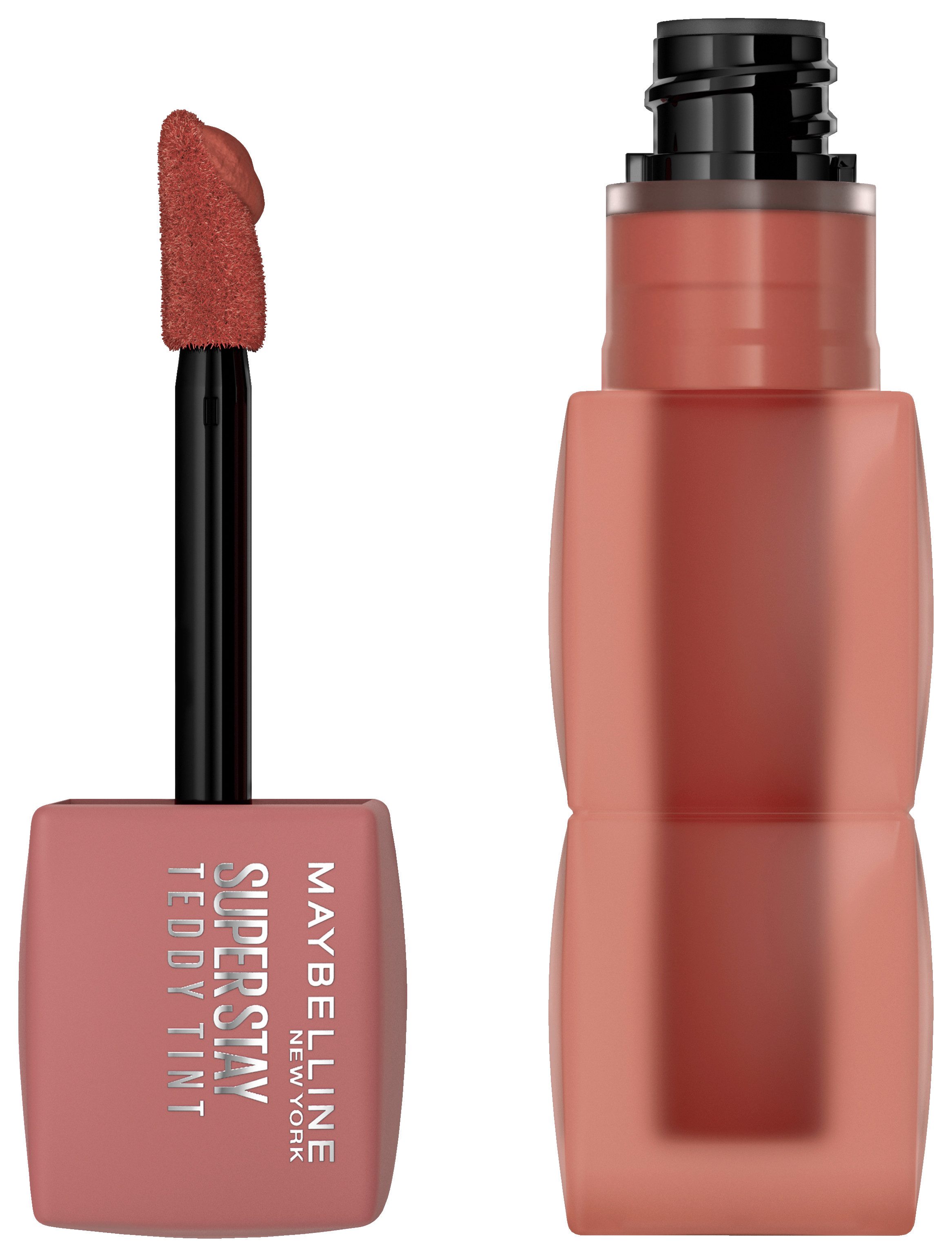 MAYBELLINE NEW YORK Lippenstift SUPER STAY TEDDY TINT LIPPENSTIFT, mit weichem Teddy-Applikator