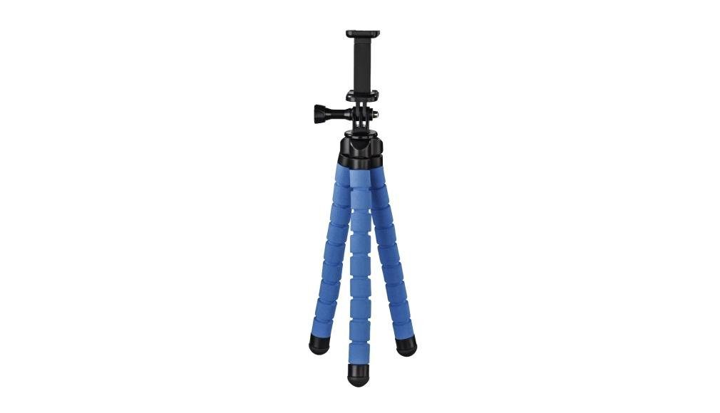 Stativ Flex Blau und Hama GoPro für 26cm Stativhalterung Smartphone