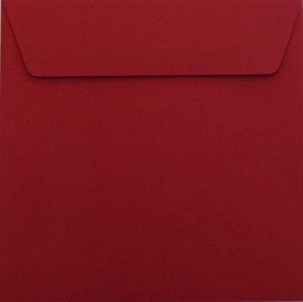Briefumschläge24Plus Briefumschlag 50 St. 17 x 17 cm Конверты Quadratisch Hafttklebend Bordeaux, 170 x 170 mm Конверты Recyceltes Material