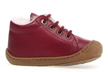 Naturino Naturino Cocoon erste Schuhe Lauflernschuhe Lammfellfutter Rot Schnürschuh