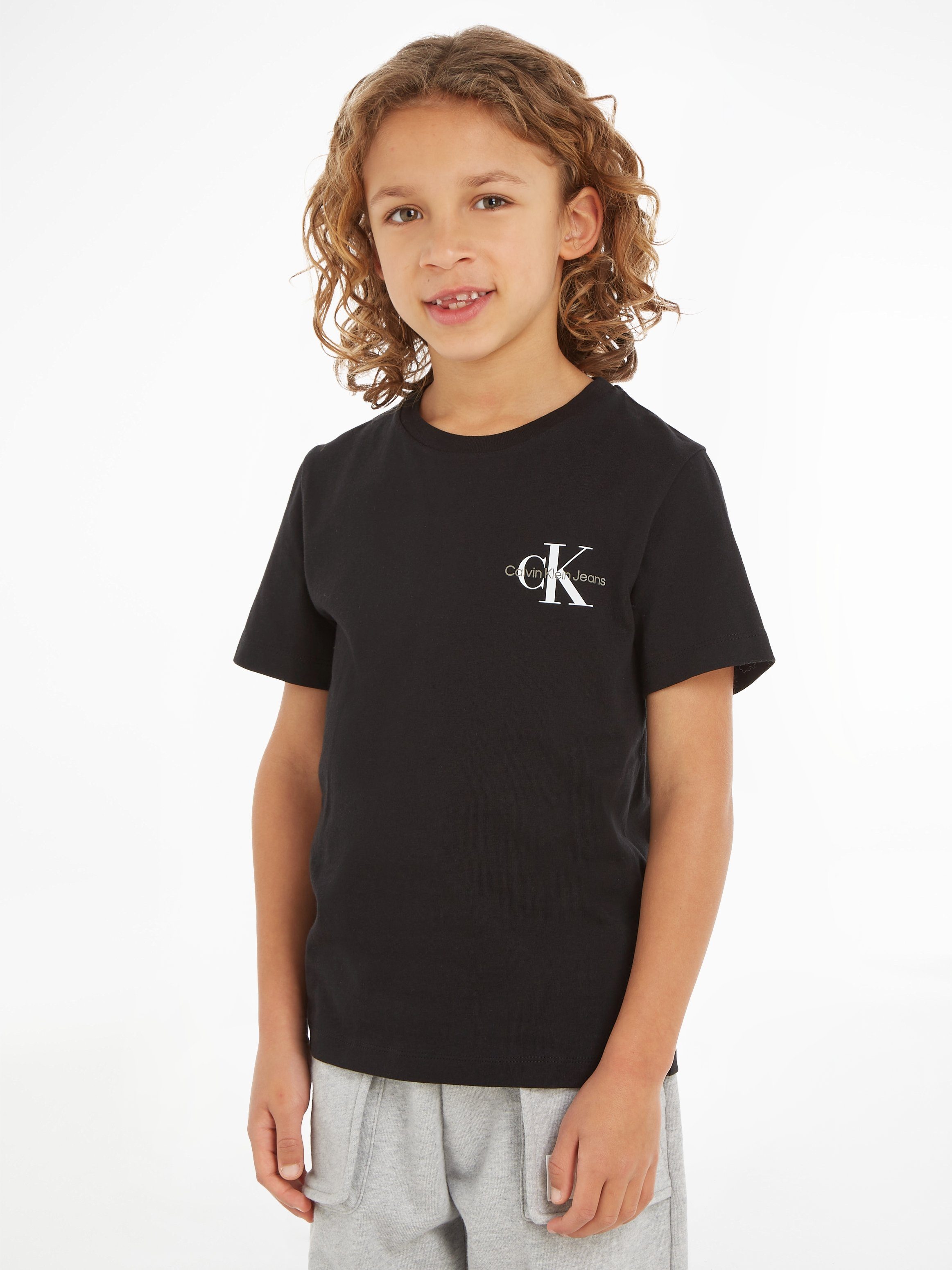 Calvin Klein Jeans T-Shirt CHEST MONOGRAM TOP Ck Black | T-Shirts