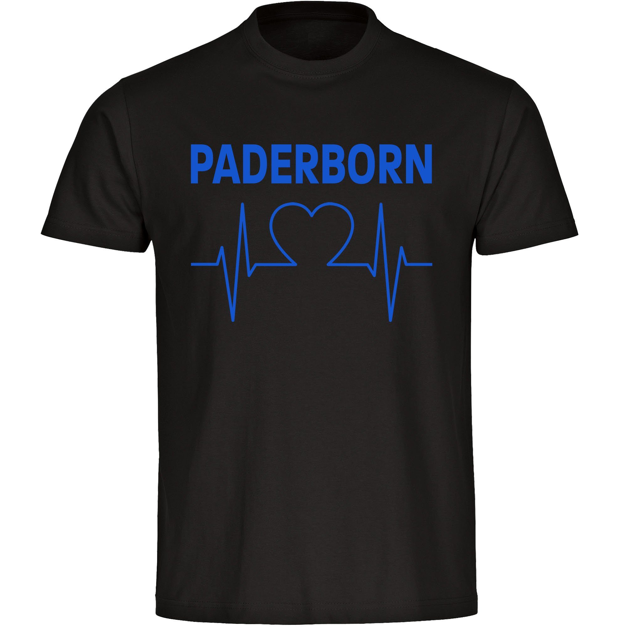 multifanshop T-Shirt Kinder Paderborn - Herzschlag - Boy Girl