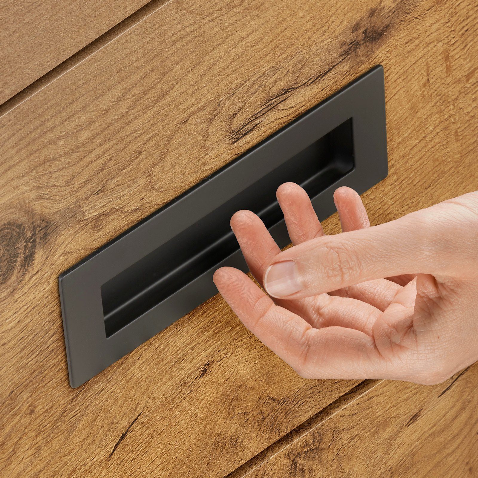 SO-TECH® Möbelgriff Muschelgriff EL-08 zum Einlassen in die Möbelfront