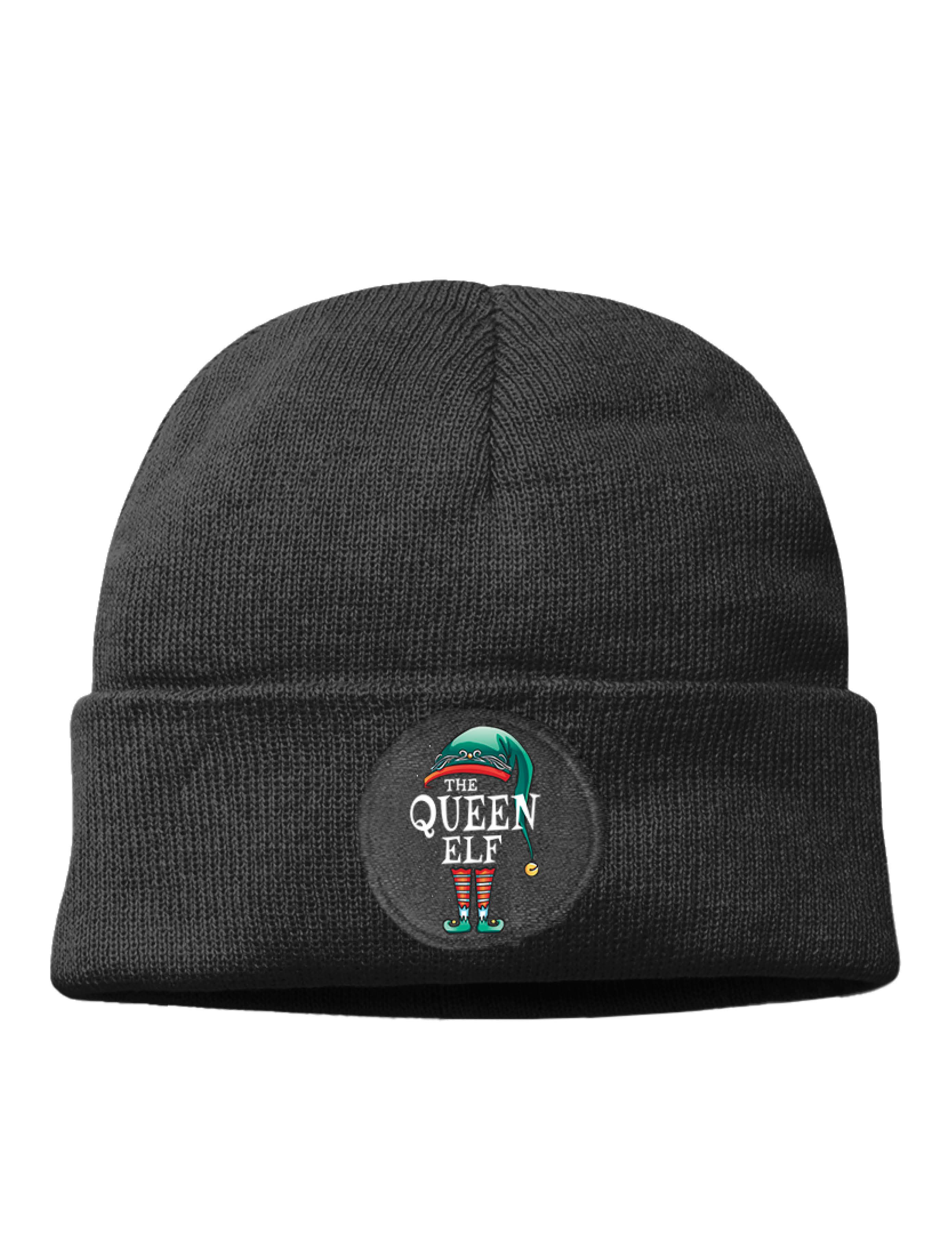 Youth Designz Beanie The Queen Elf Damen Beanie Mütze für Weihnachten mit trendigem Motiv