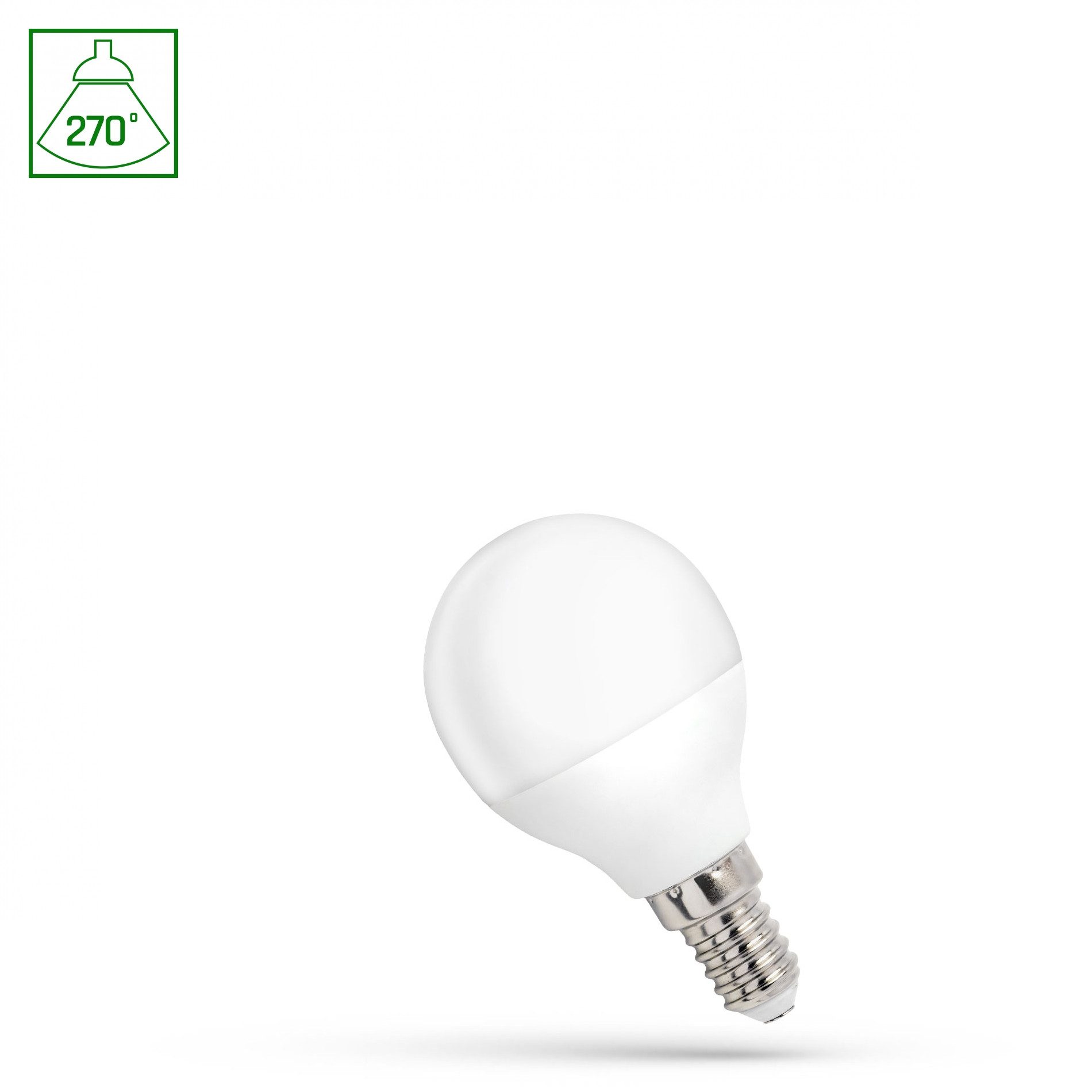 Spectrum LED-Leuchtmittel LED E14 G45 1W Tropfenform 270° 90lm 230V Neutralweiß 4000K, E14, Neutralweiß, Tropfenform