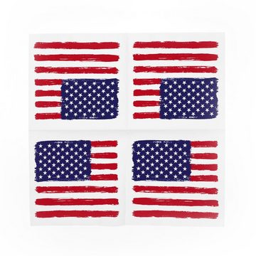 itenga Papierserviette itenga 20x Serviette USA Amerika Flagge