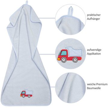 Smithy Handtuch Set Auto Handtuch, Waschhandschuh, Frottee, (Spar-Set, 3-tlg), Set aus Handtuch und Waschlappen