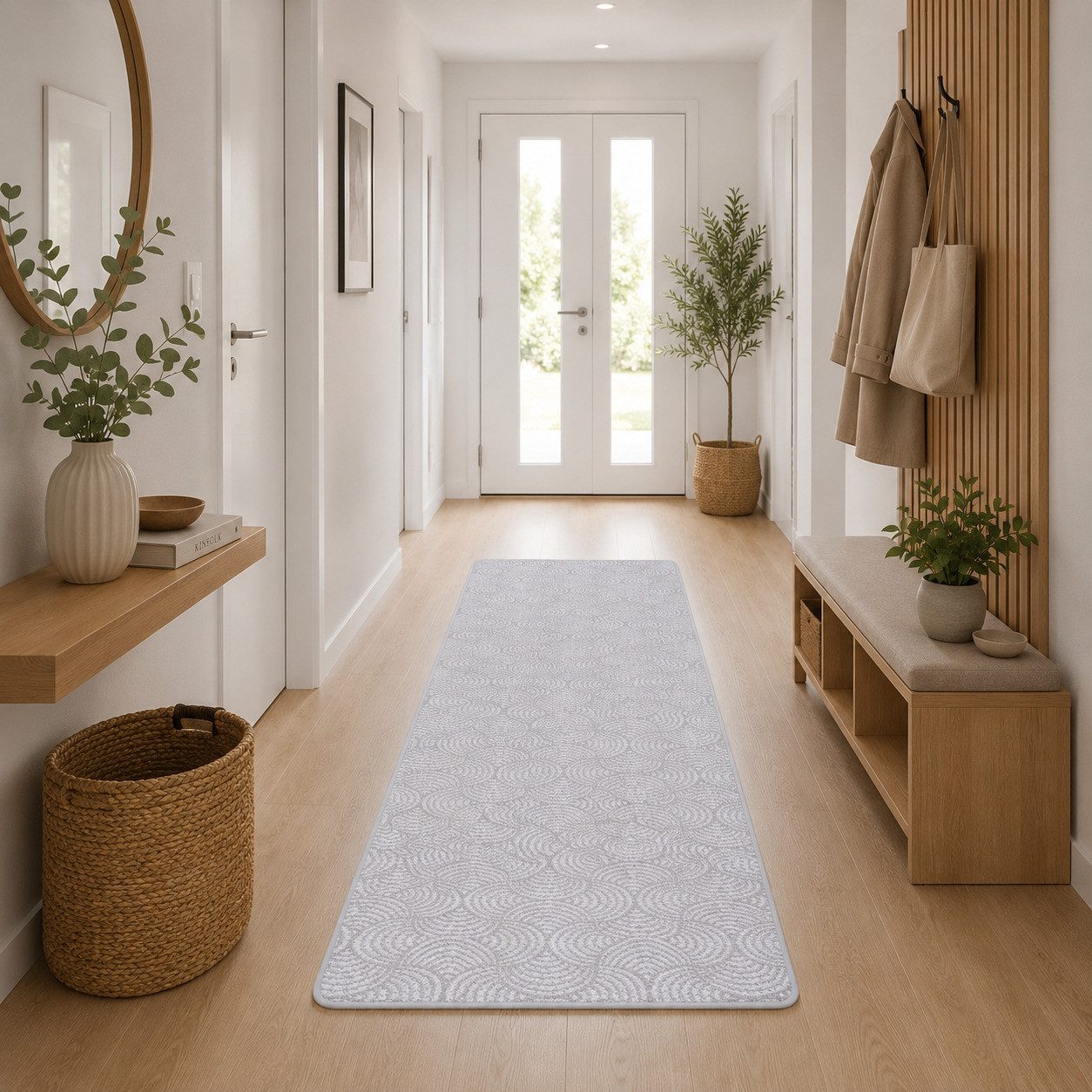Snapstyle Läufer Läufer Feinschlinge Designer Teppich Circle, Rechteckig, Höhe: 6 mm