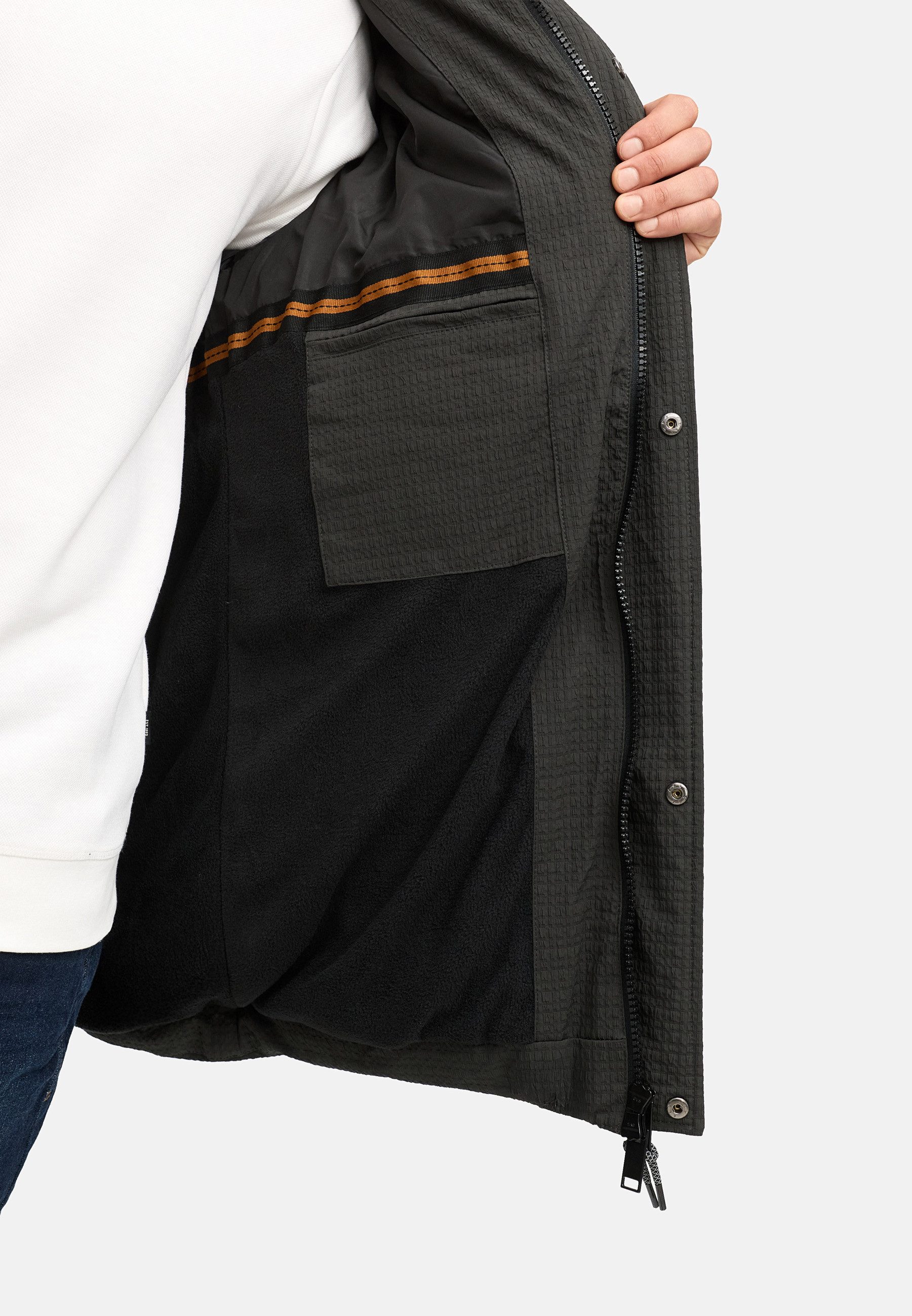 Indicode Wintermantel Herren INLondoy Jacke Winter Herrenjacke Parka mit markanter Struktur und Kapuze