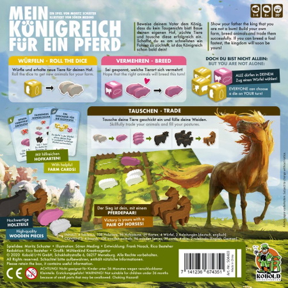 Kobold Spieleverlag Spiel Mein Königreich für ein Pferd