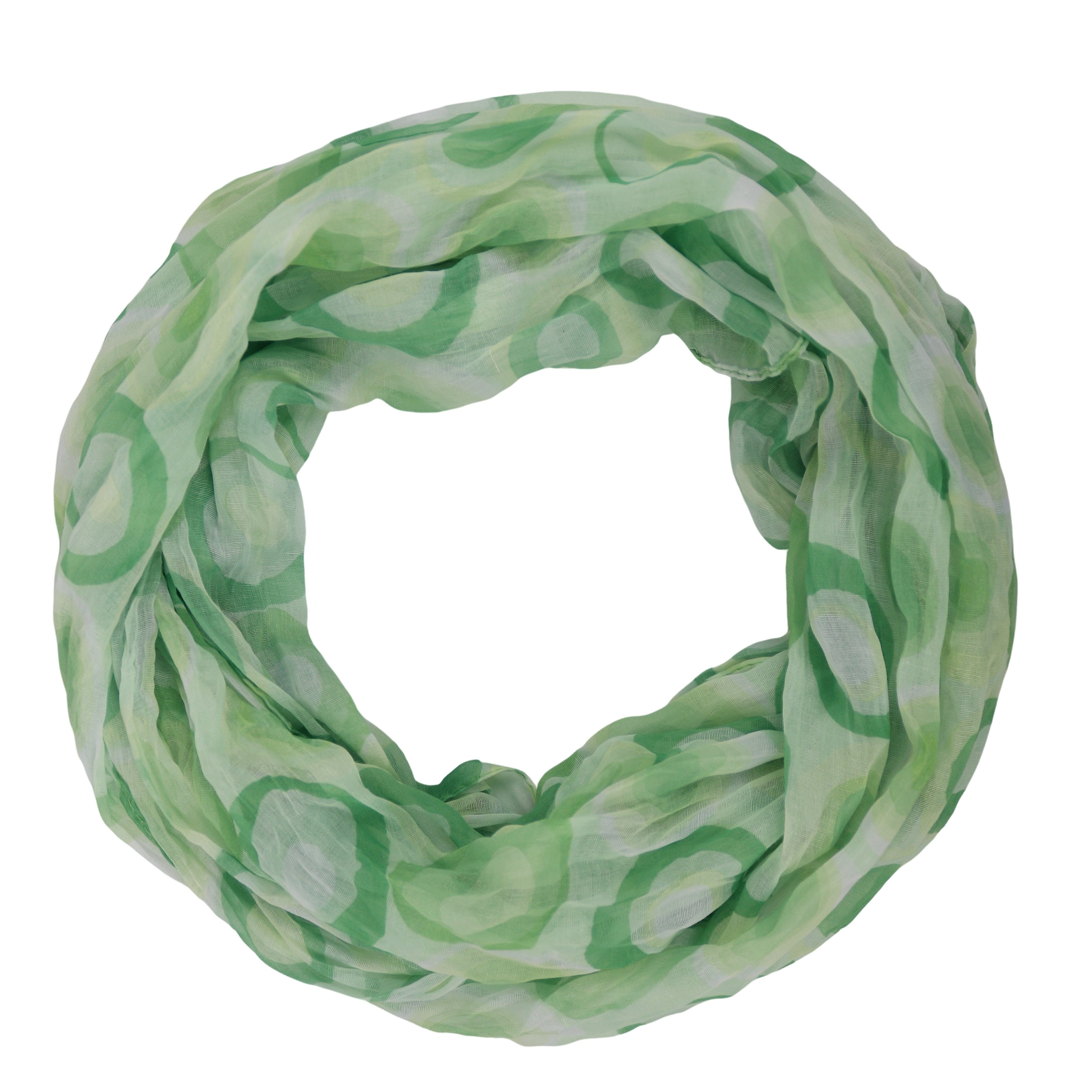 MIRROSI Loop Damen Schal mit Bunt-Muster Weich, Schlauchschal, (zweimal um den Hals wickelbar, ca.45x75cm), Damen Halstuch ideal für Frühling, Sommer oder Herbst