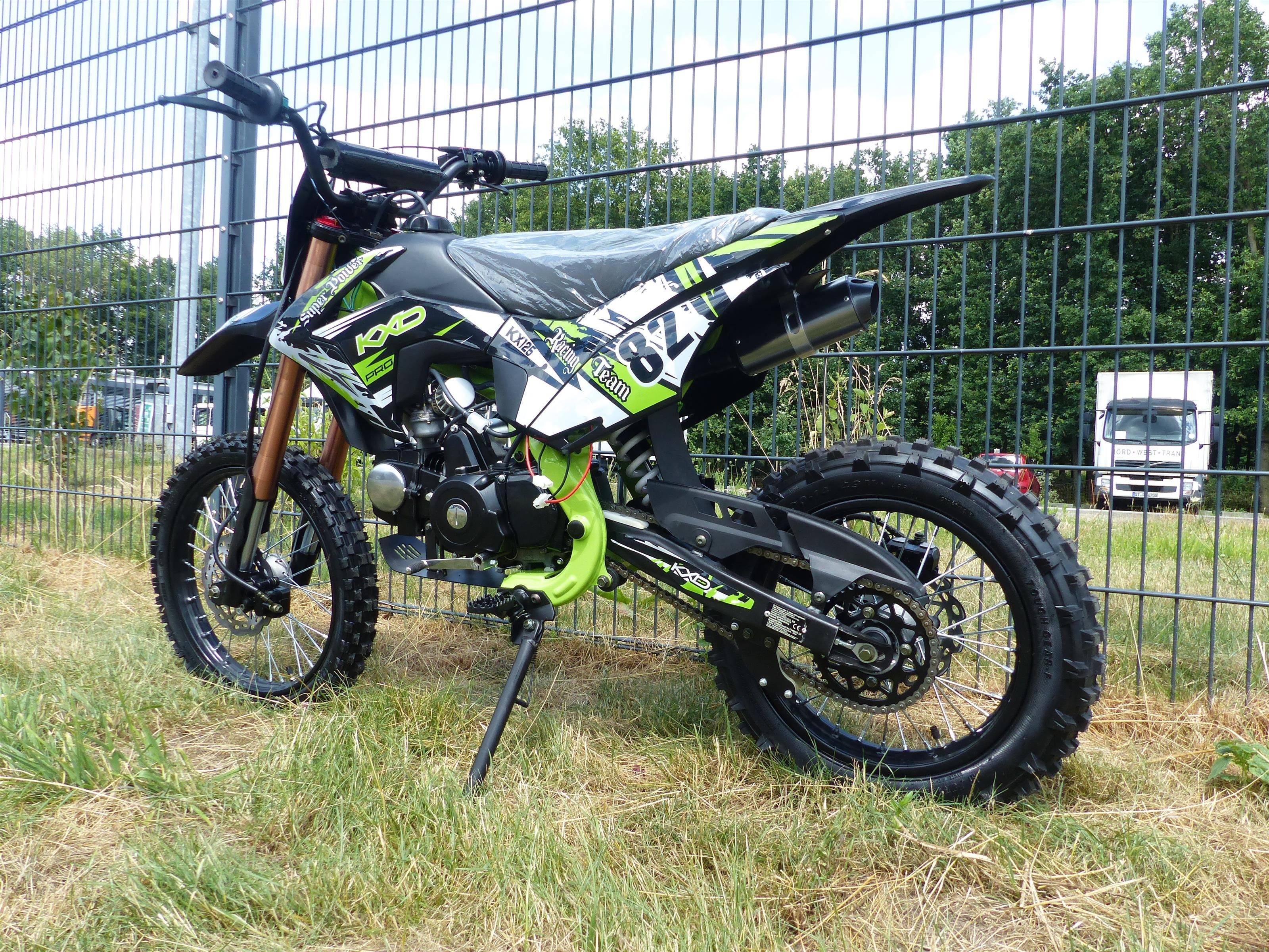 RV-Parts mountain bike 125ccm dirt bike cross bike pocket bike KXD 609 4 stroke 4 gear electric start, 4 gear