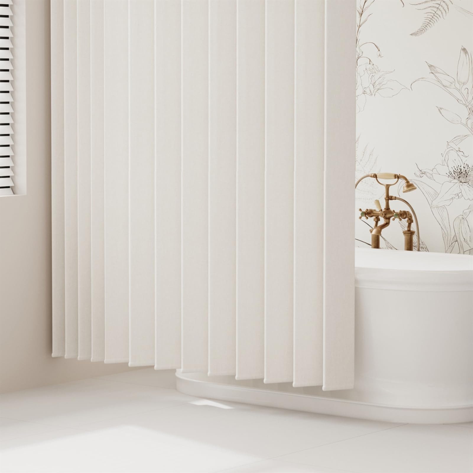 Coonoor Duschvorhang Wasserdichter Magnet-Falt-Duschvorhang, Verdickter Leinenoptik-Vorhang Breite 120 cm (1-tlg), Ideal für Badezimmer, Türrahmen, Schlafzimmer und als Raumteiler