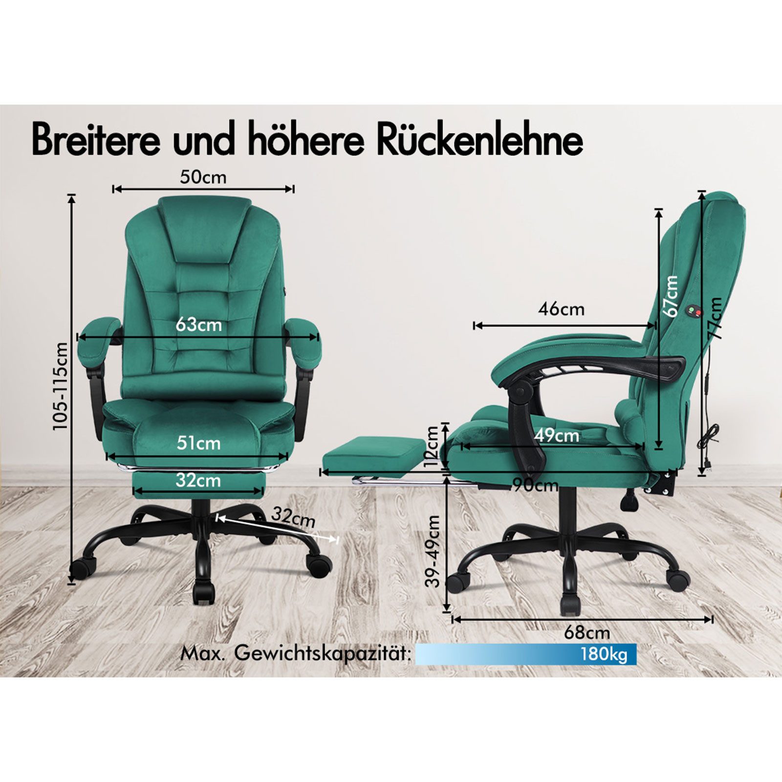 ALFORDSON Bürostuhl für Computer/Gaming, Hochlehner mit günstig online kaufen
