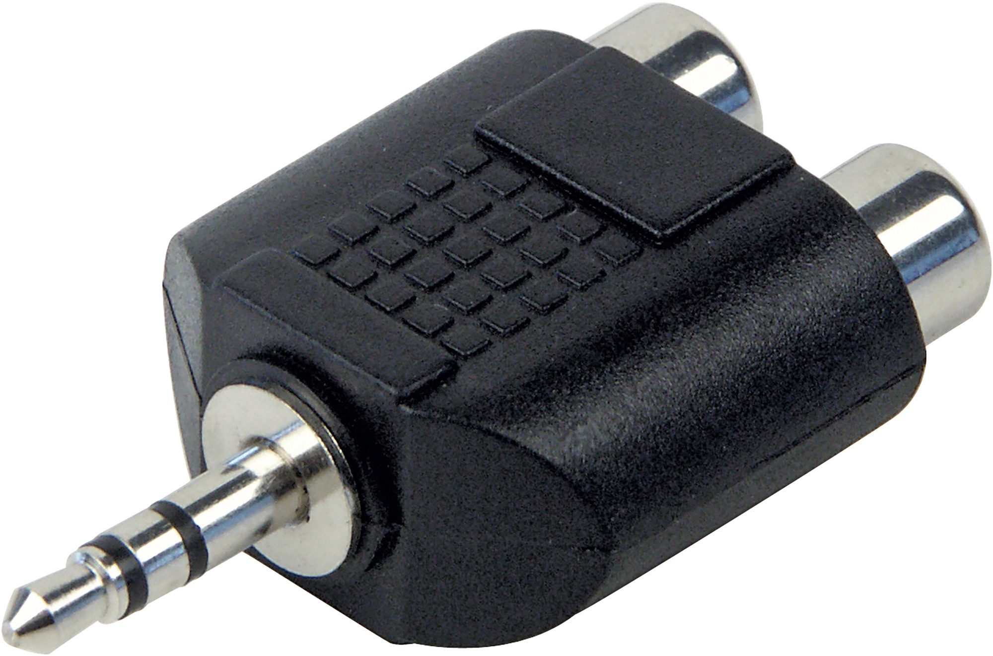 Schwaiger KHA4090 533 Audio-Adapter 3,5mm Klinkenstecker zu CINCH Buchse, ideal für unterwegs