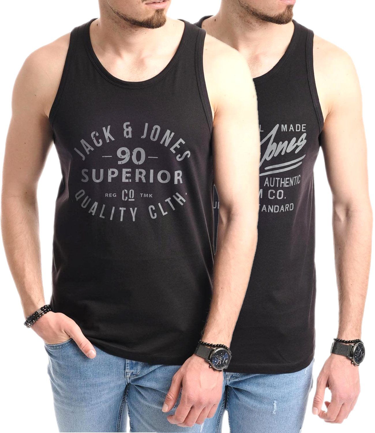 Jack & Jones Tanktop Bedrucktes Shirt günstig online kaufen