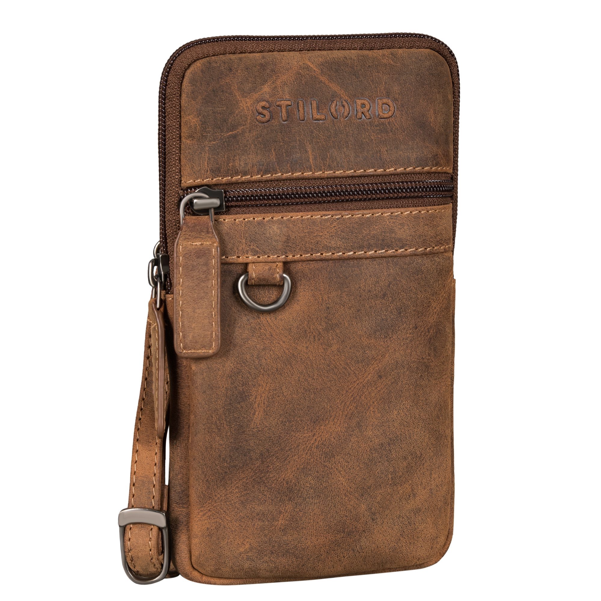 Handtasche "Mauve" 2-in-1 Gürteltasche Umhängetasche Herren Leder Klein