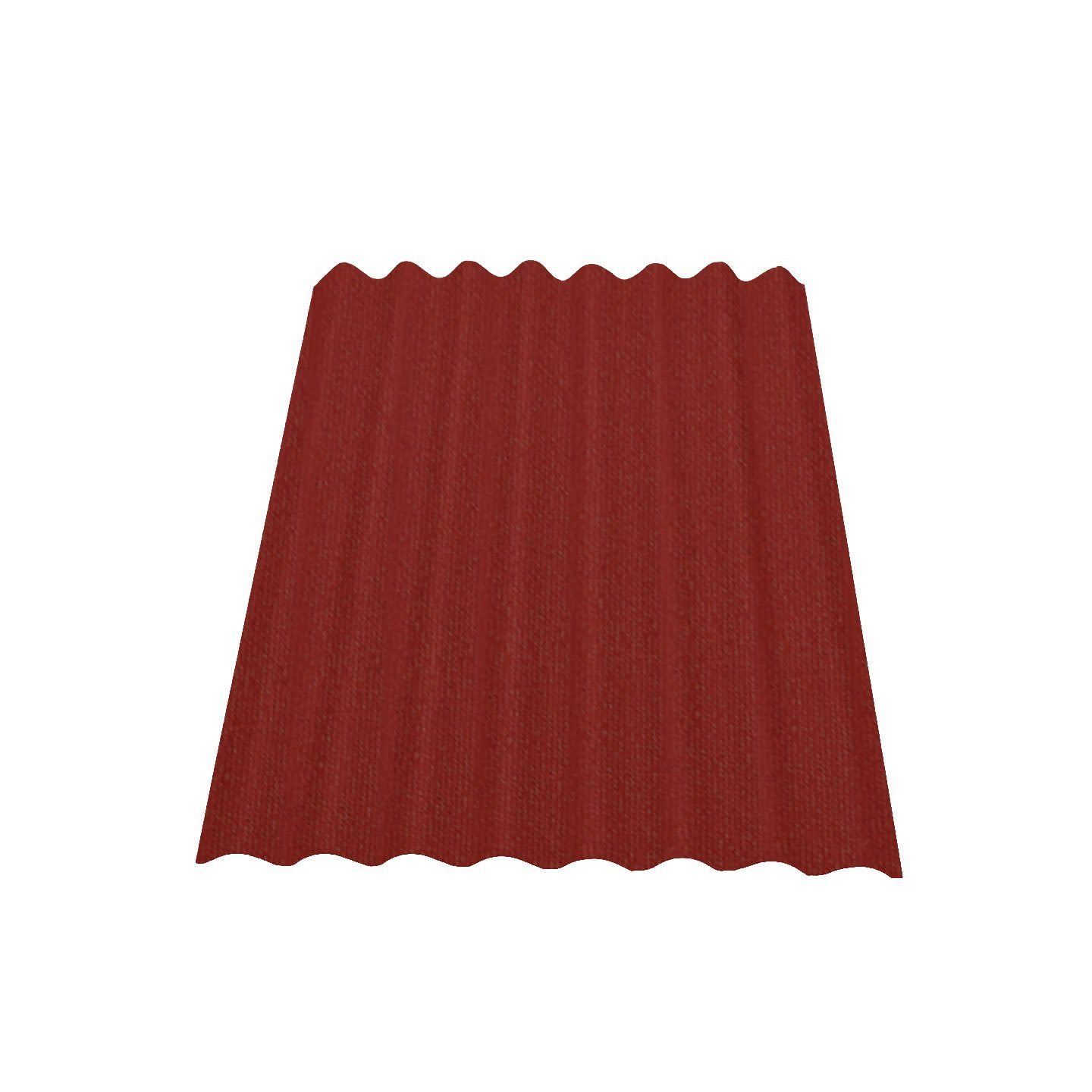 Onduline Dachpappe Onduline Easyline Dachplatte Wandplatte Bitumen Wellplatte 1x0,76m - rot, wellig, (1-St)