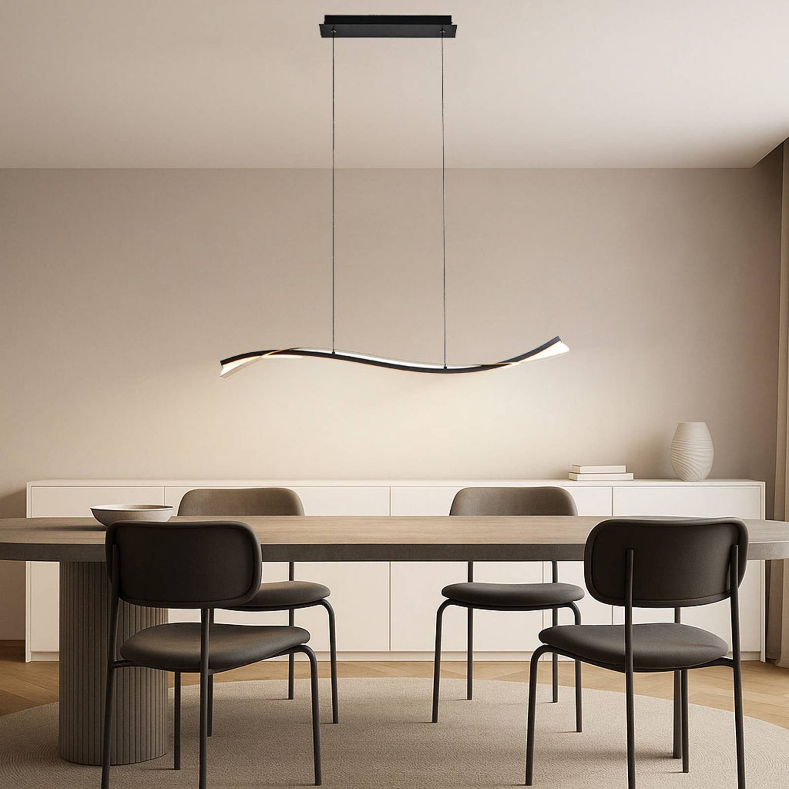 Lucande Hängeleuchte Alevia, Enthalten, LED 26 W gesamt, Farbwechsel warmweiß / tageslicht