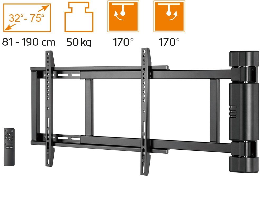 my wall TV-Wandhalterung myWall LCD - LED - Plasma - TV - motorisierter Wandhalter 32-75 Zoll