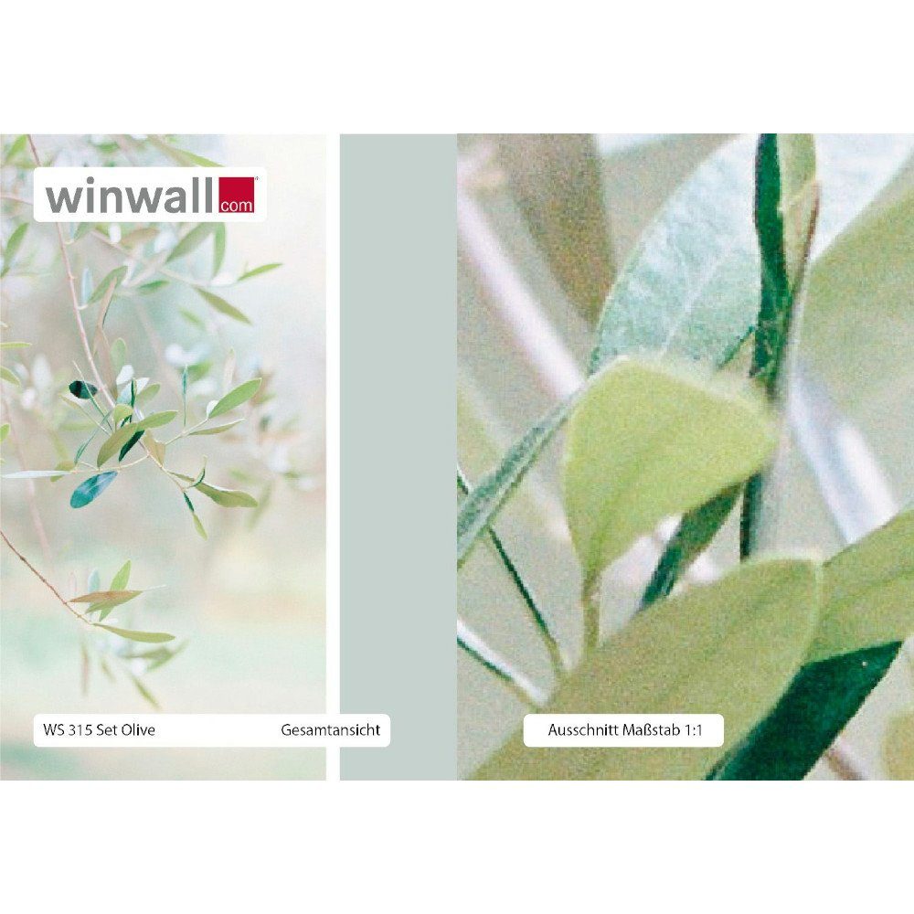 winwall Duschrückwand Duschrückwände ALU-Verbundplatte Dekor: Olive, (1-tlg), Wandverkleidung aus Alu