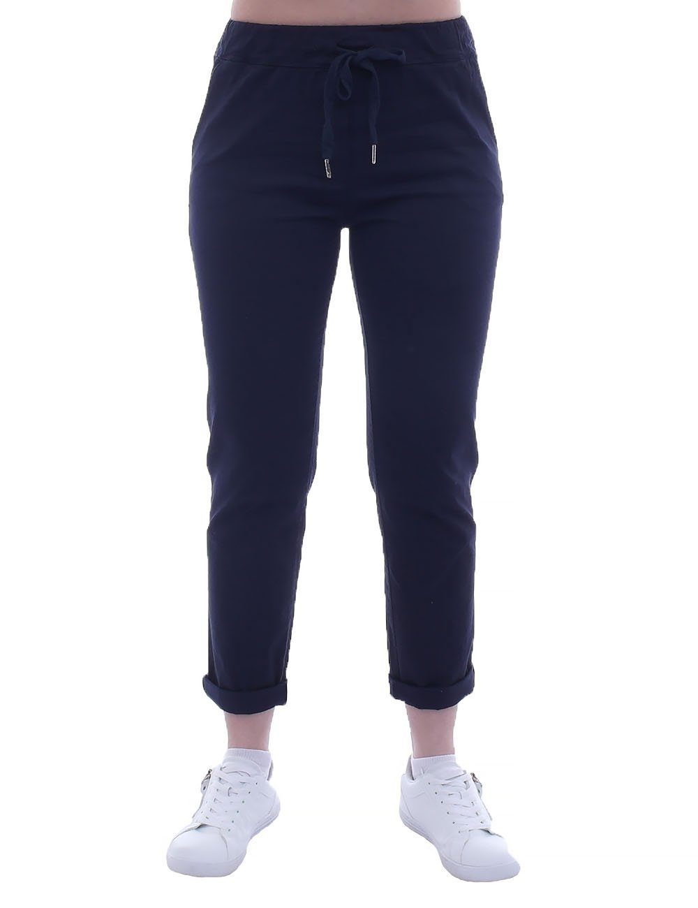 YESET Chinohose YESET Damen Chino Sommer Hose Damenhose Dunkelblau XXL günstig online kaufen