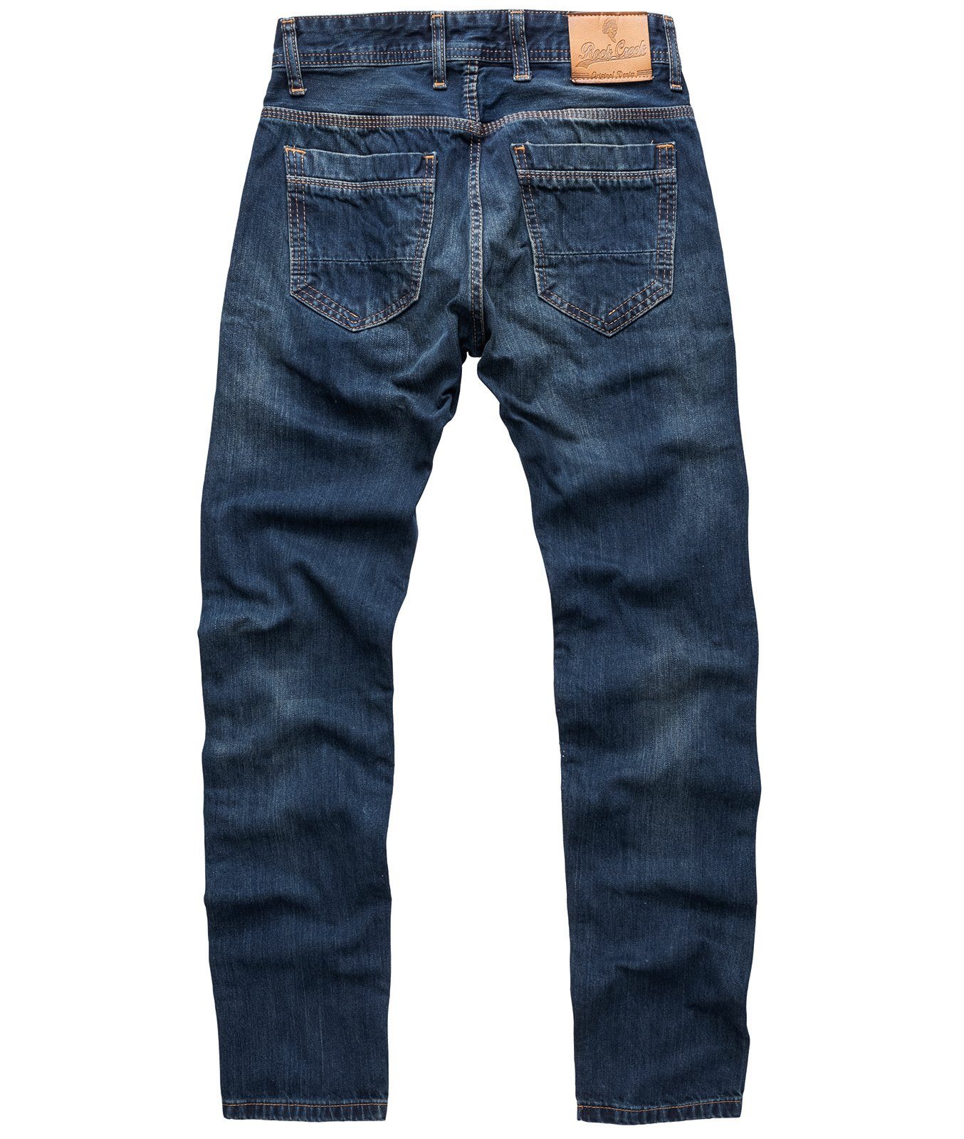 Jeans Creek Fit Herren Straight-Jeans Blau Rock Regular RC-2103