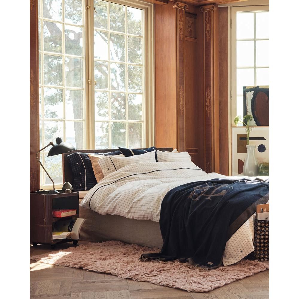 Wohndecke Gant Home Decke Wolle Monogram günstig online kaufen