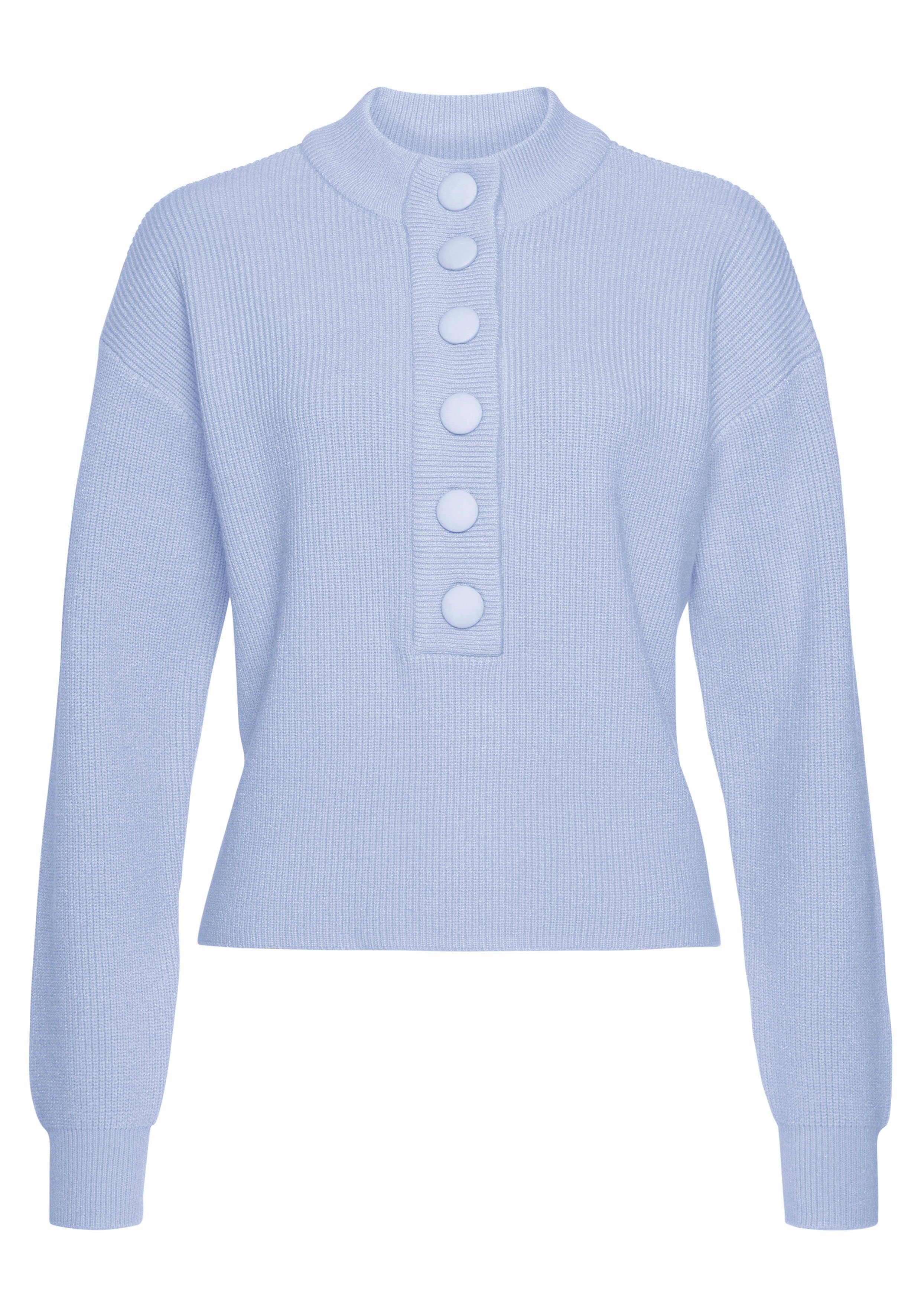 LASCANA Strickpullover mit Knopfleiste, modischer Damenpullover mehr