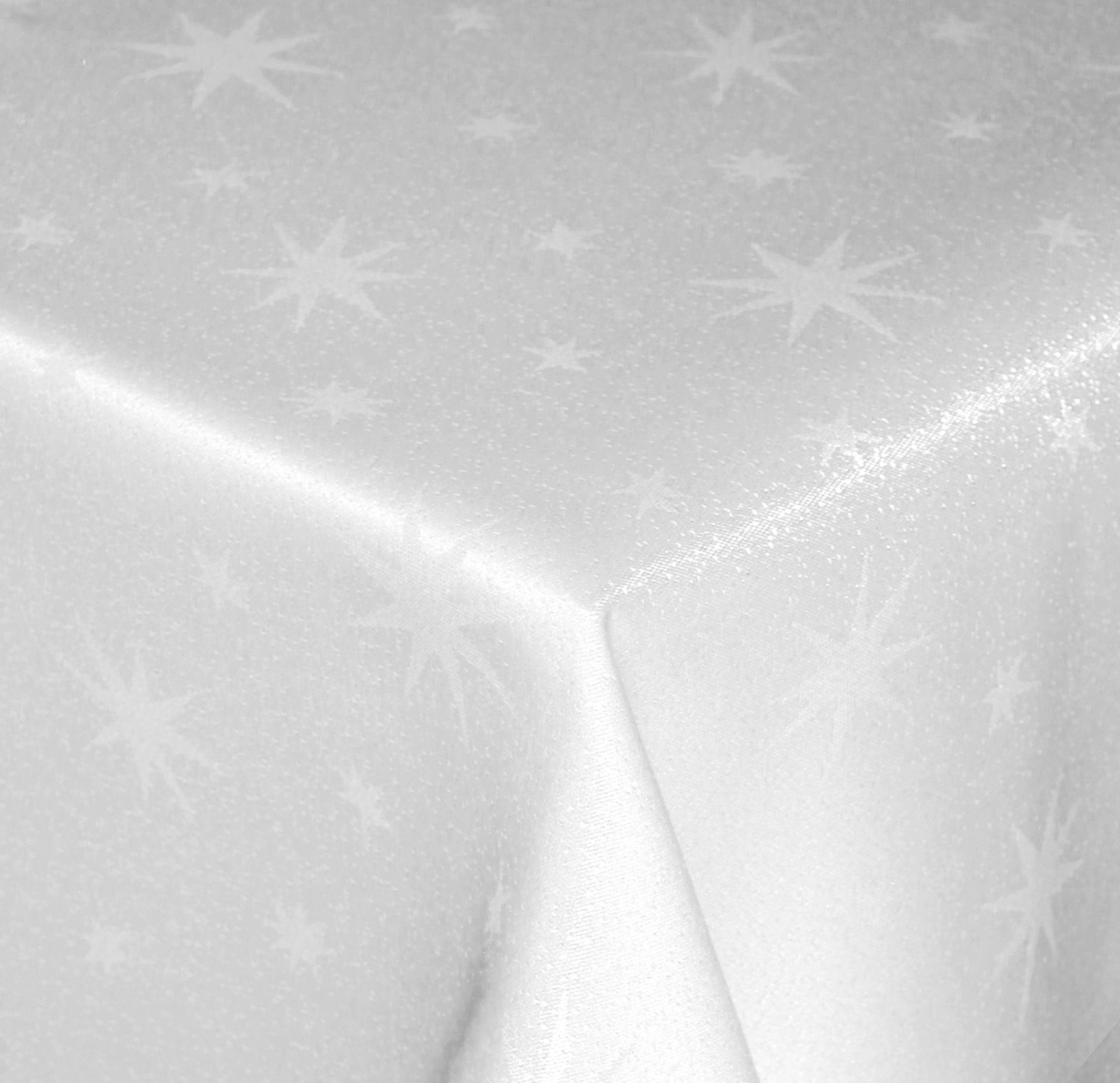 Sterne Deko Tischwäsche Weihnachten (1-tlg) Weiß 130x220 Haus Lurex Tischdecke und cm glänzend Tischdecke