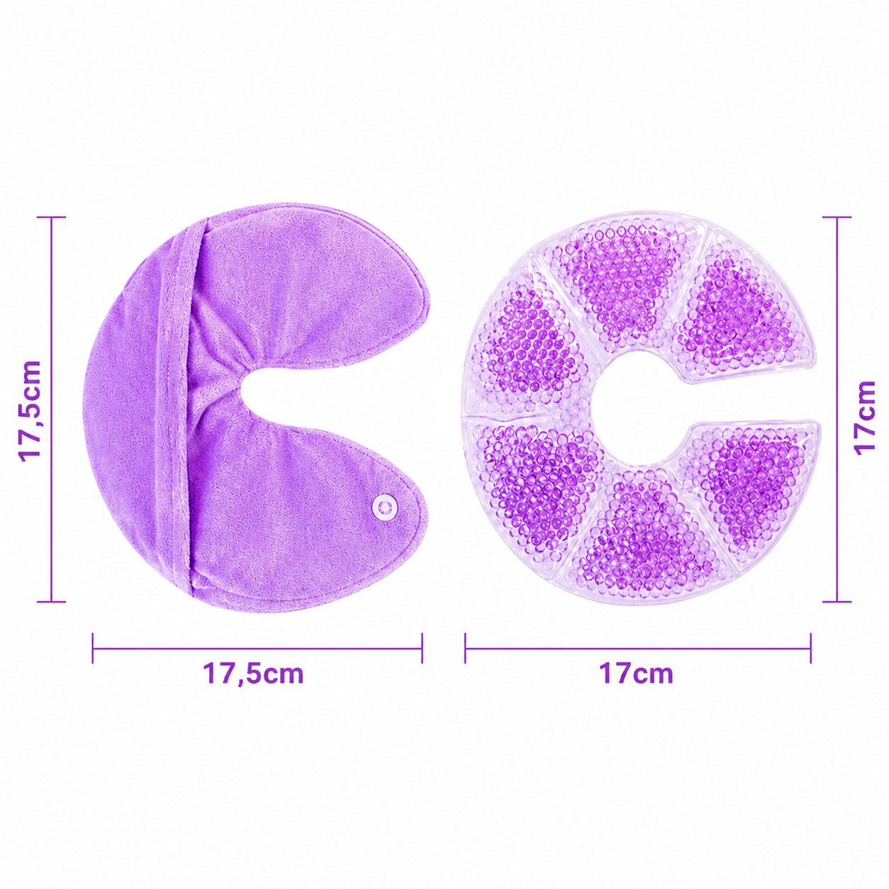 COOL-i ® Kühlpad 2er Set Kühl & Wärmepads, wiederverwendbare Gelkompressen, flexibel & hautfreundlich für Alltag & Pflege