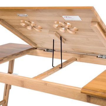tectake Schreibtisch aus Bambus (1-St., 1 tlg)