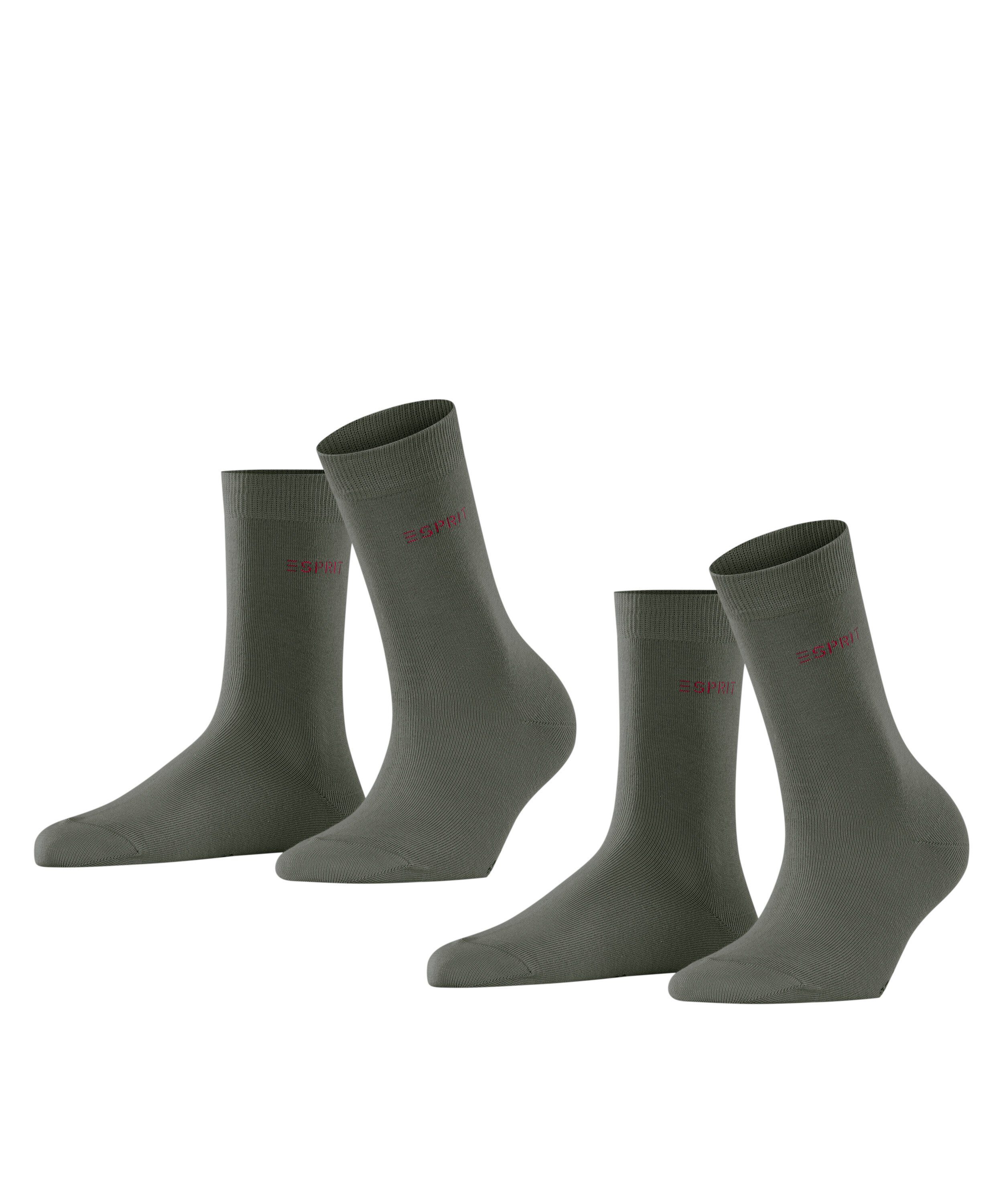 Esprit Socken Uni 2-Pack (2-Paar) thyme (7821)