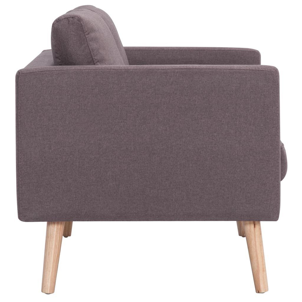 Sofagarnitur Sofa vidaXL Stoff Taupe 2-tlg.