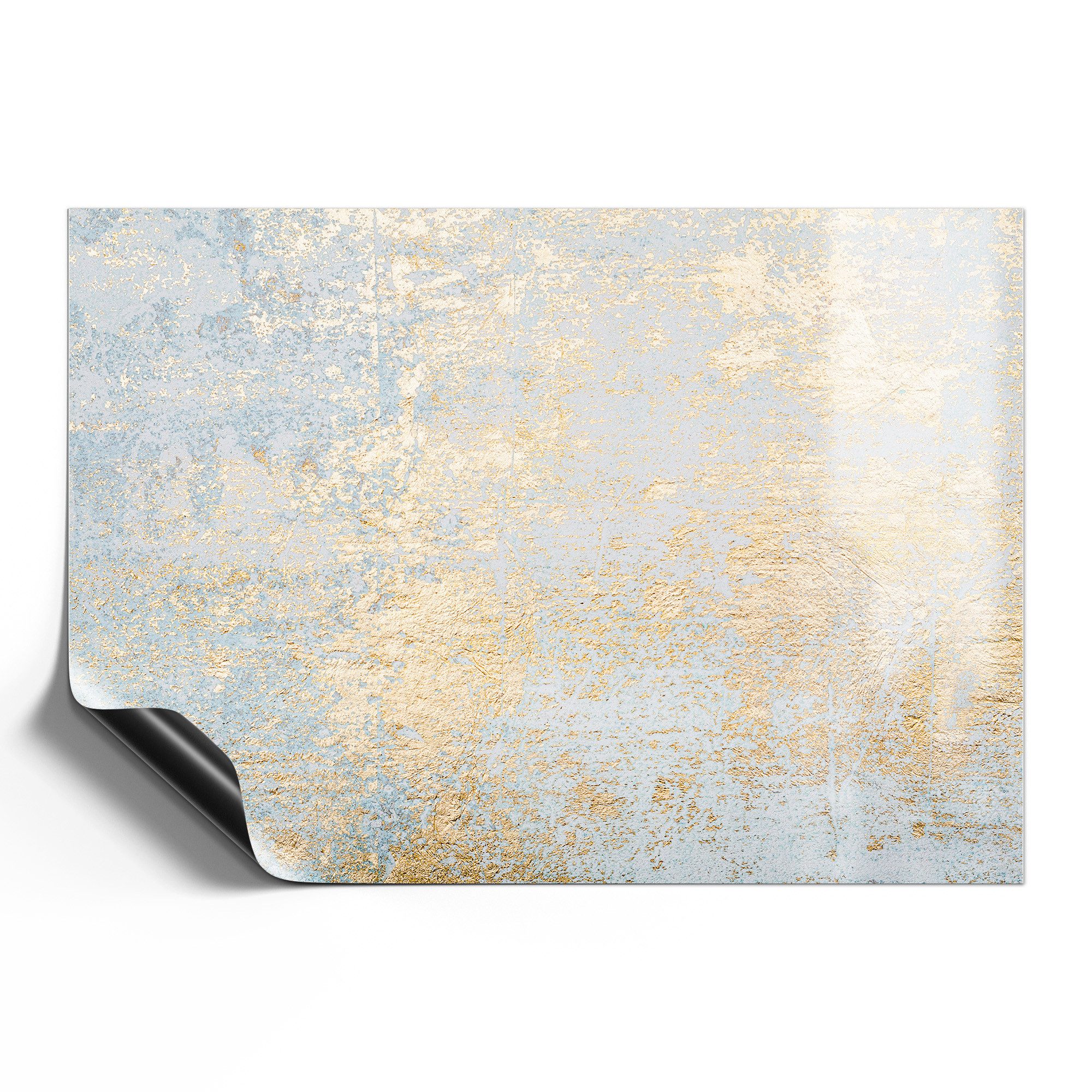 DEQORI Magnetfolie 'Wand mit Gold-Struktur', beschreibbar universal Magnetmatte magnetisch Folie Planer Kalender