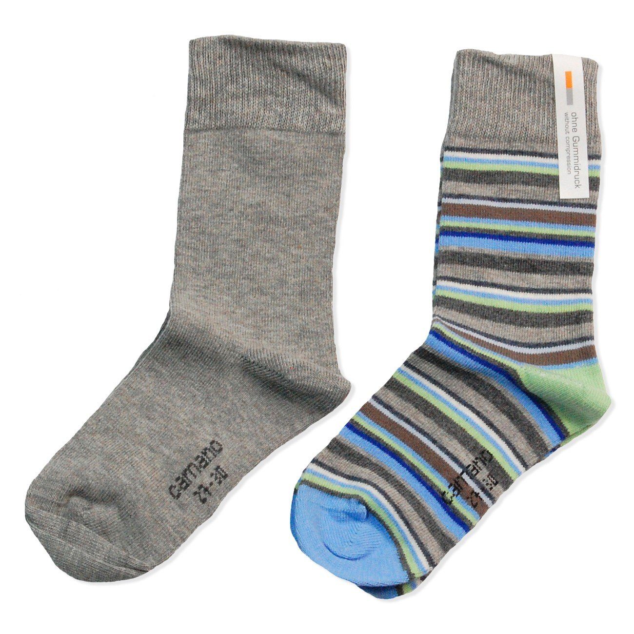 Camano Langsocken CA3778 (Packung, 4-Paar, 4 Paar) Mädchen oder Jungen Socken Strümpfe, 2x2er Pack, Socken, Baumwolle | Socken