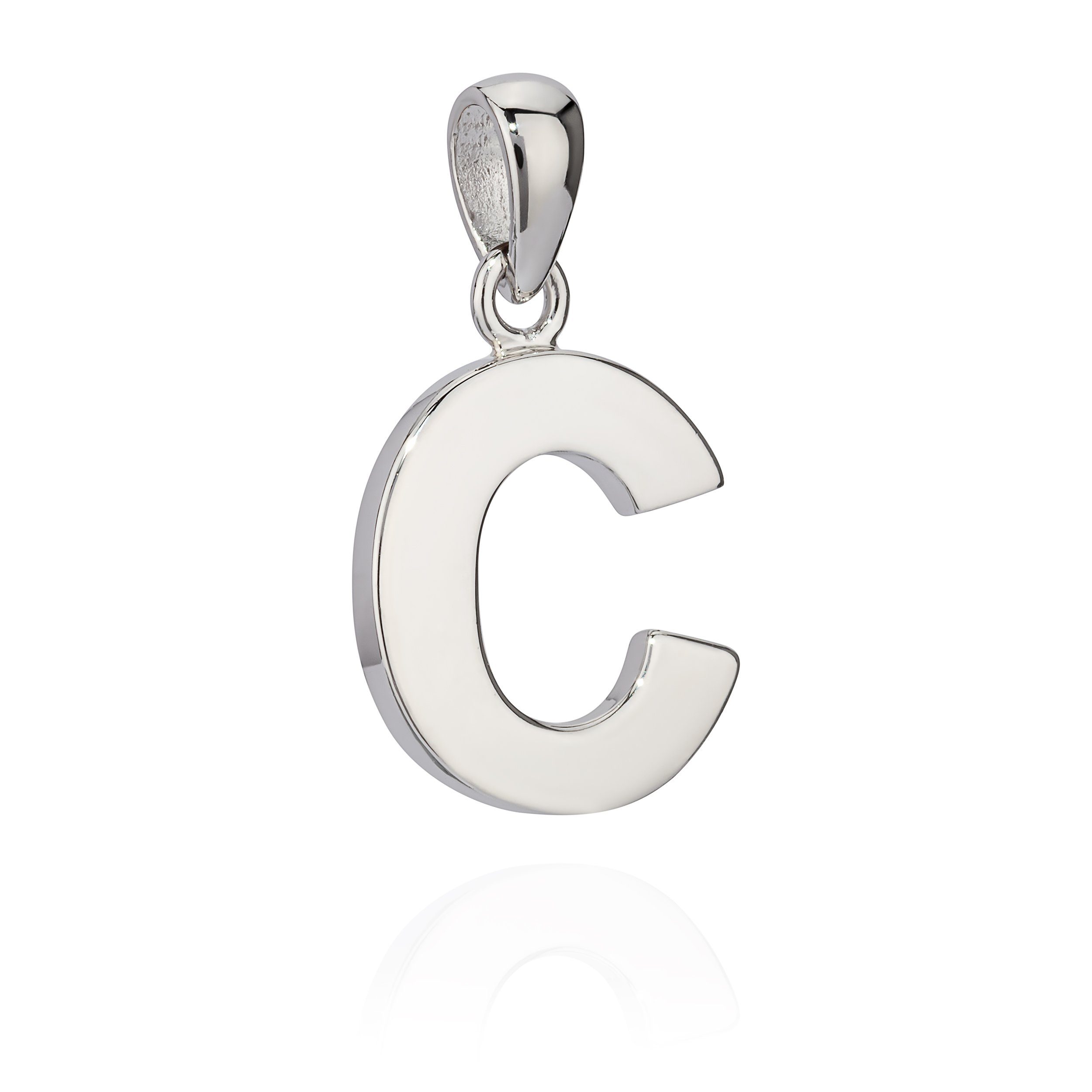 NKlaus Kettenanhänger 13x12mm Kettenanhänger Buchstabe C Silber 925 anla günstig online kaufen