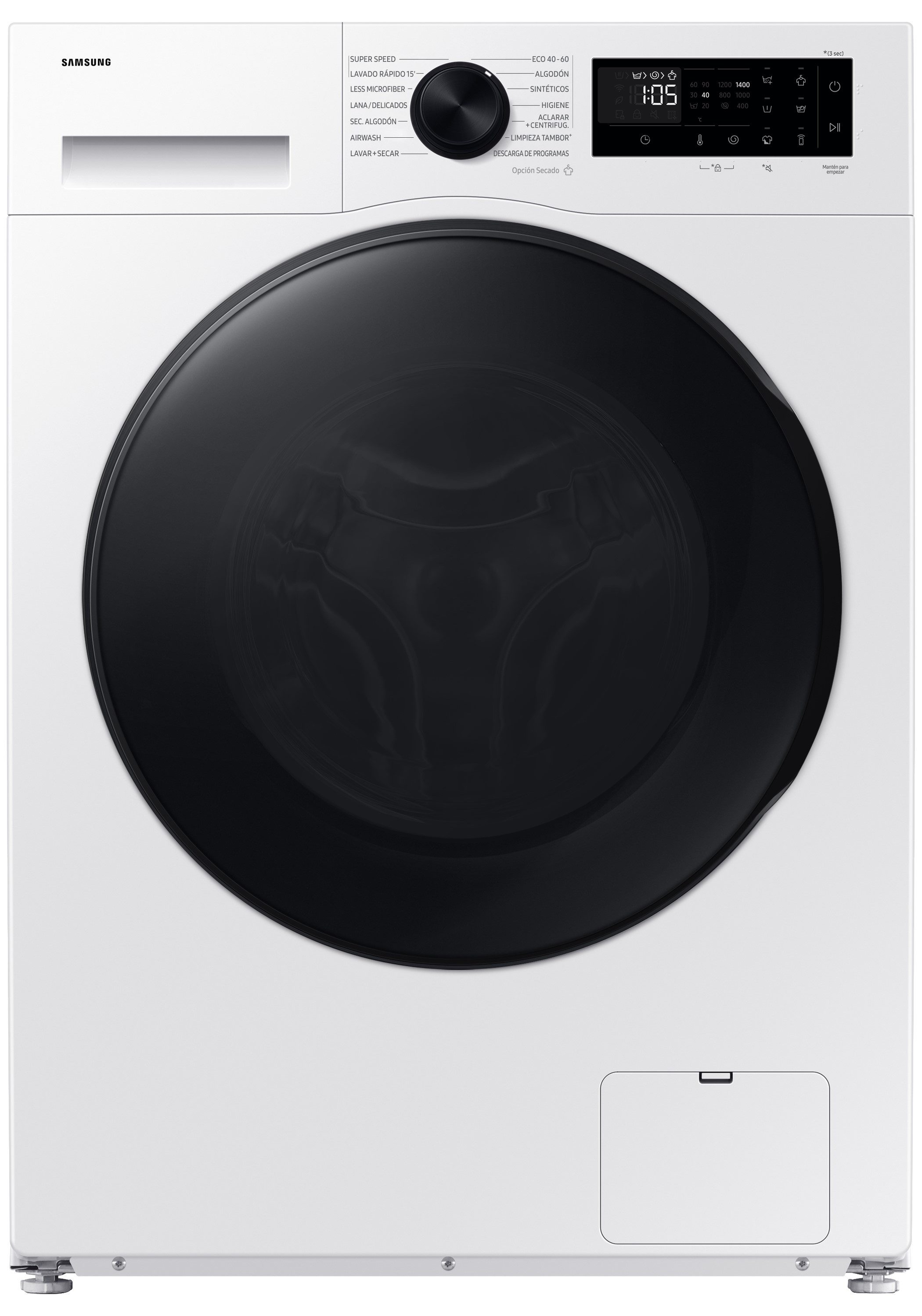 Samsung Waschtrockner WD5100D WD90DG5G34BE, 9 kg, 5 kg, 1400 U/min, Hygienisch saubere Wäsche mit bis zu 99,9% weniger Bakterien