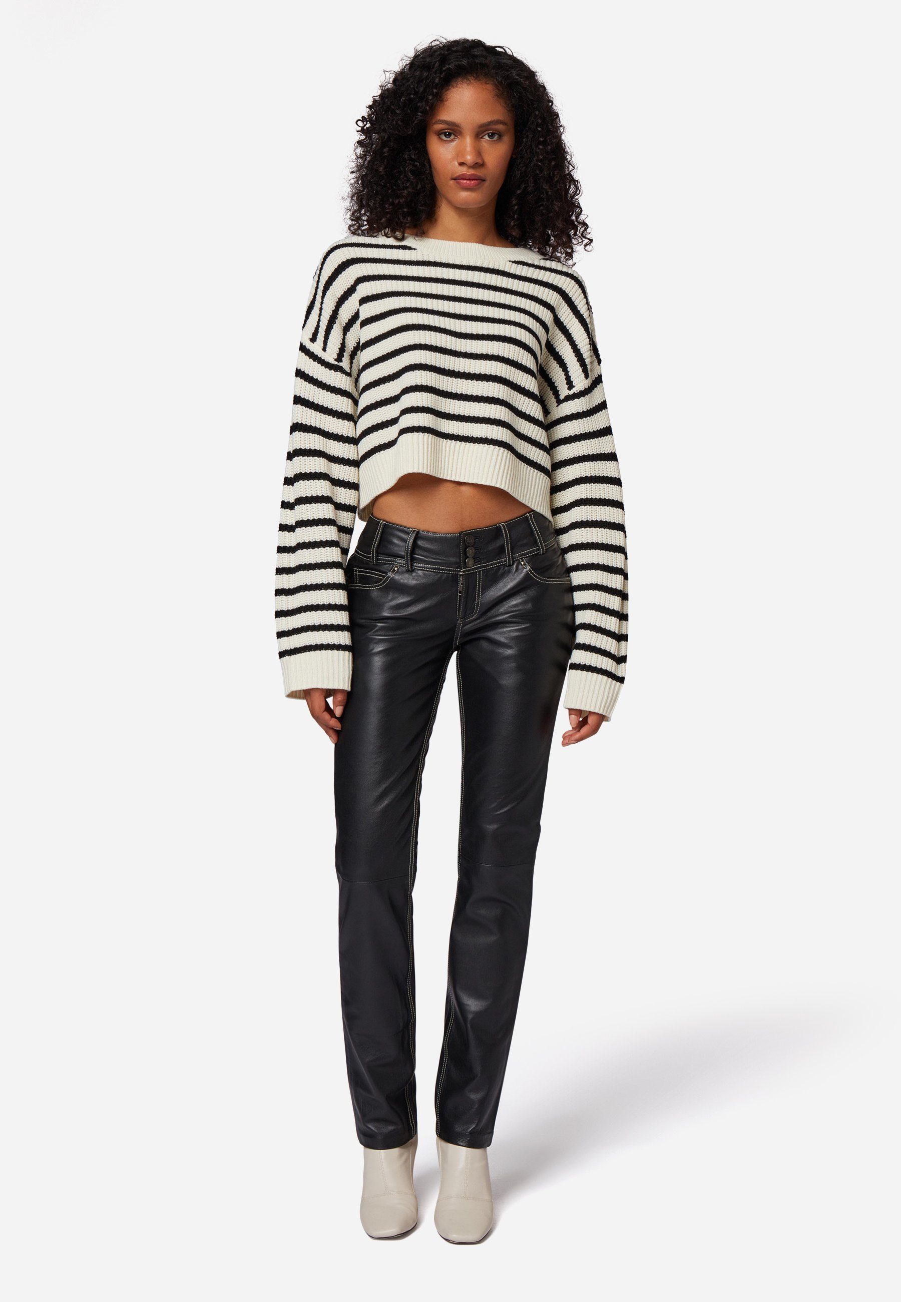 RICANO Lederhose Skinny Pant Lederhose im 5-Pocket-Stil als Low Waist günstig online kaufen