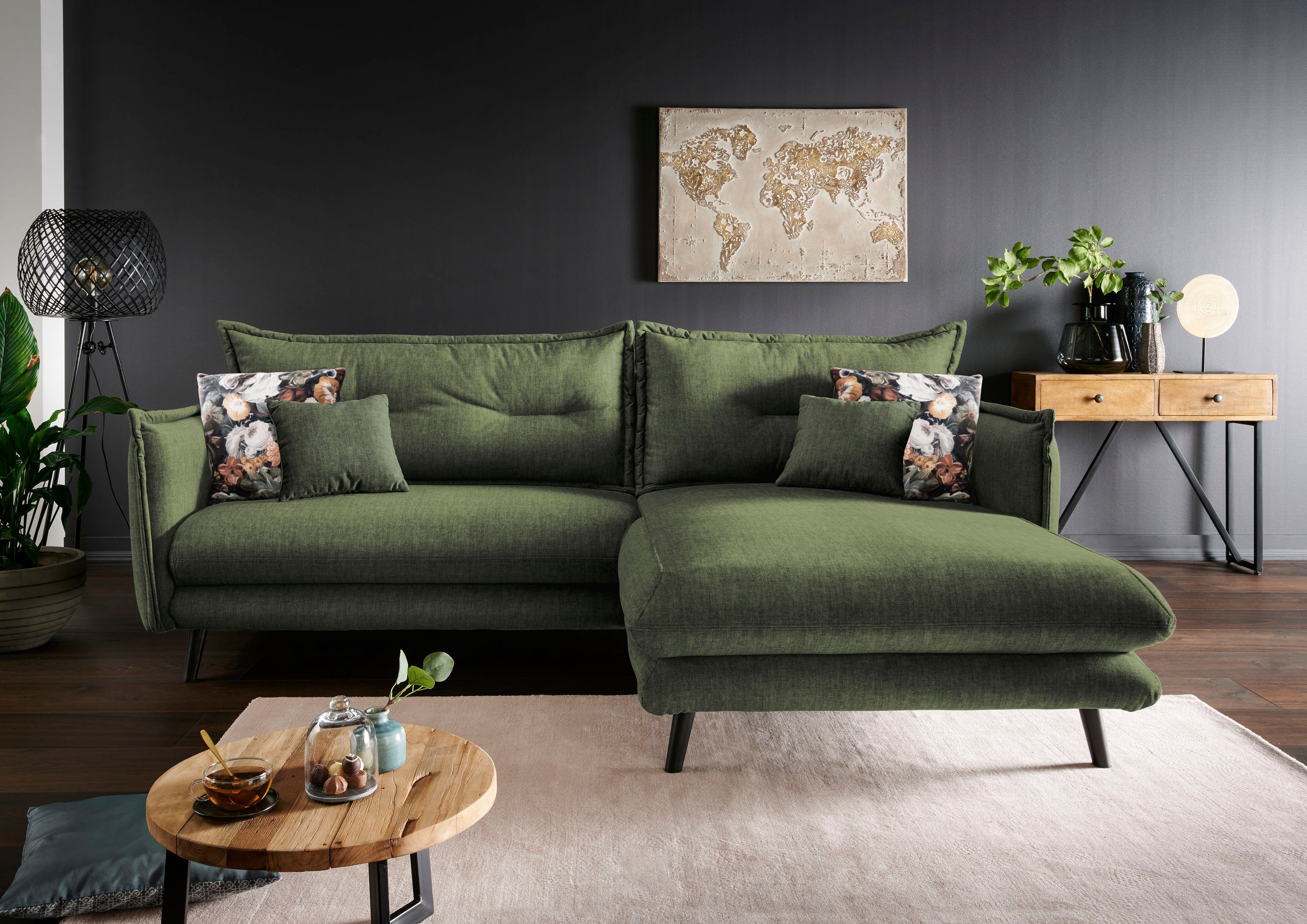 INOSIGN Ecksofa "Lazio", in verschiedenen Bezugsqualitäten und Farben liefe günstig online kaufen