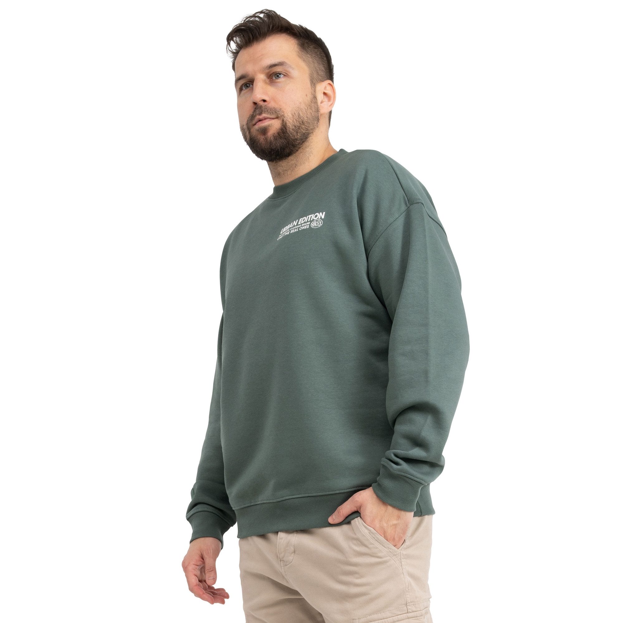 SUBLEVEL Sweatshirt Pullover Herren Sweater Sweatshirt Rundhals