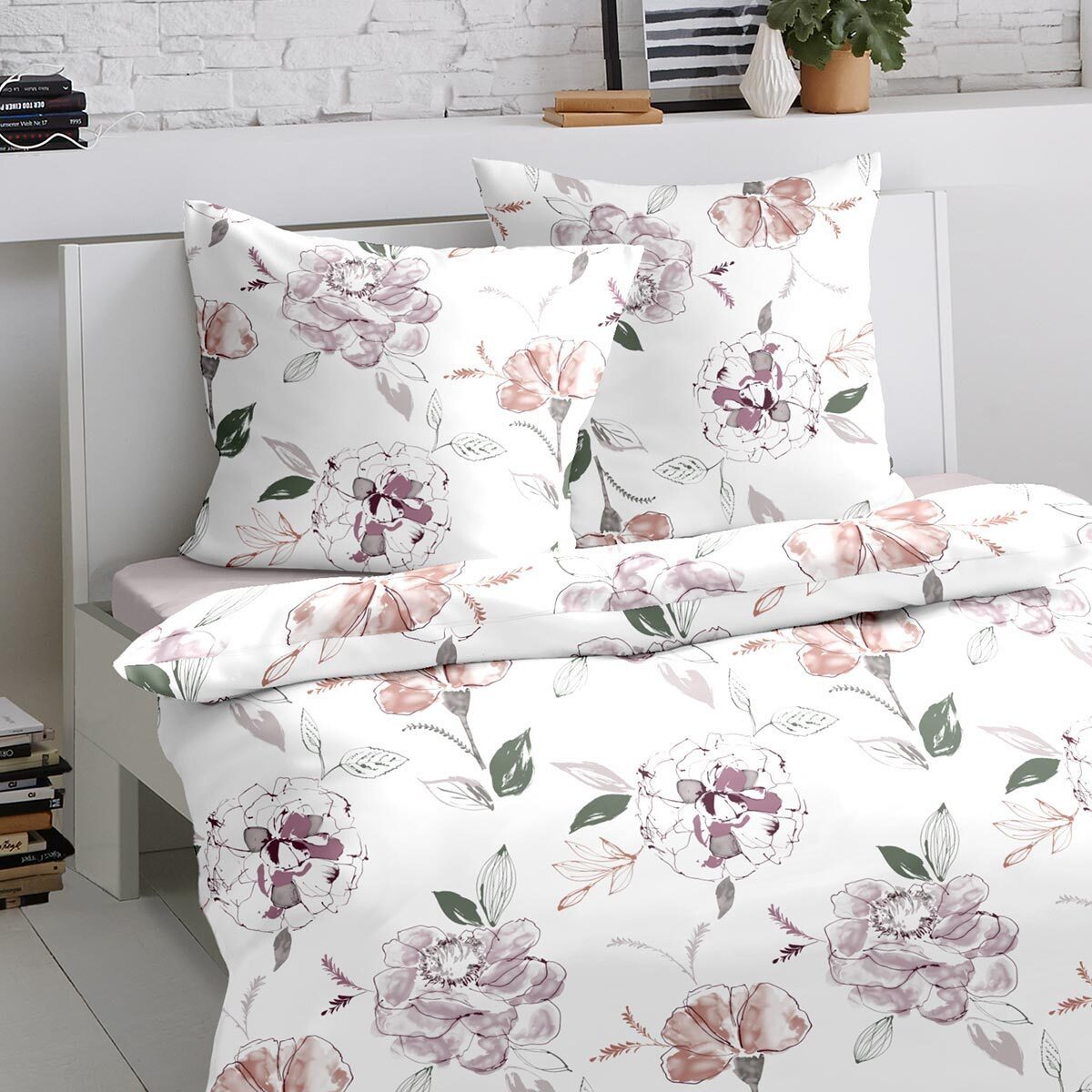 TRAUMSCHLAF Bettwäsche Atherton, Biber, 3 teilig, Biberbettwäsche weich und günstig online kaufen