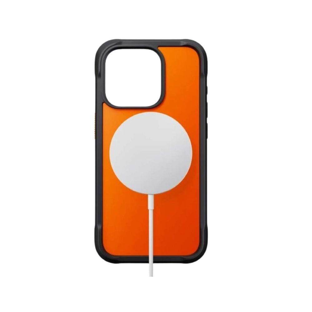 Nomad Smartphone-Hülle Rugged Case, für iPhone 15 Pro, Ultra Orange