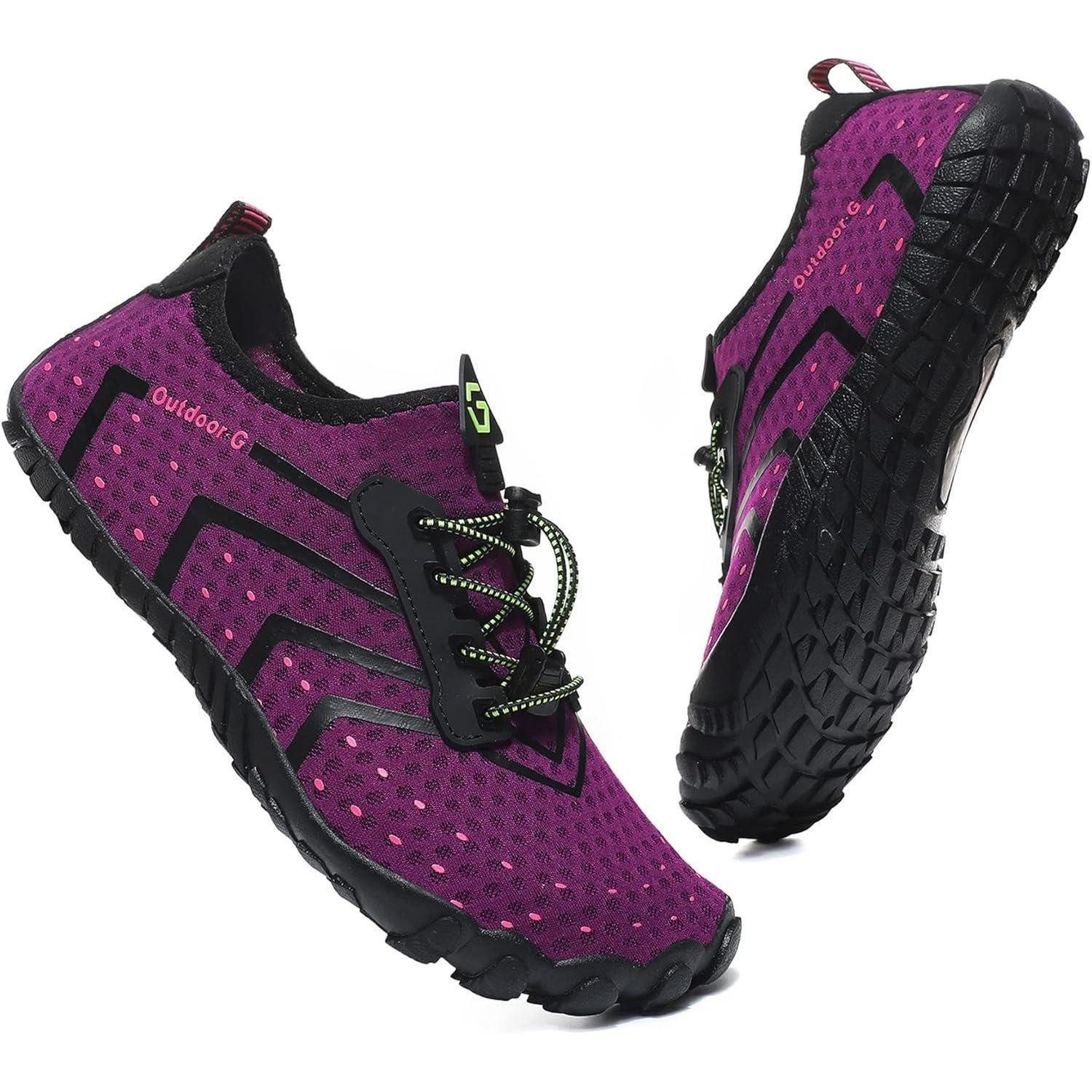 Wasserschuhe Badeschuhe Strandschuhe Barfußschuhe Unisex 37 EU Lila1 Wasserschuh