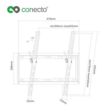 conecto TV Wandhalter für LCD LED Fernseher & Monitor TV-Wandhalterung, (bis 52 Zoll, neigbar)