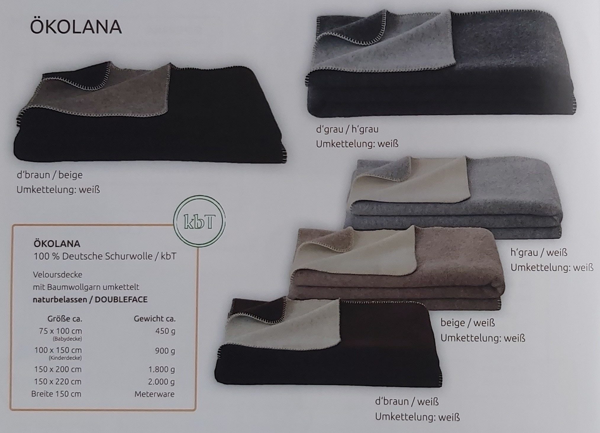 Wolldecke Kuscheldecke Ökolana 100% Schurwolle vom Merinoschaf, Naturbelassen, Steinbeck GmbH, Kuscheldecke, optimale Temperaturregulierung, für empfindliche Haut
