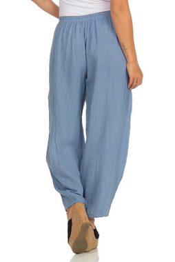 Mississhop Leinenhose Haremshose Aladinhose Sommerhose Leinenhose 100% M.337