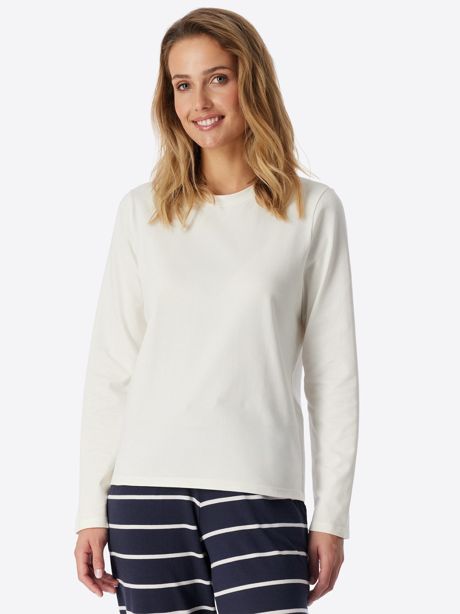 Schiesser Pyjamaoberteil Mix Relax Schlafshirt, Pyjama Shirt, Nachtshirt