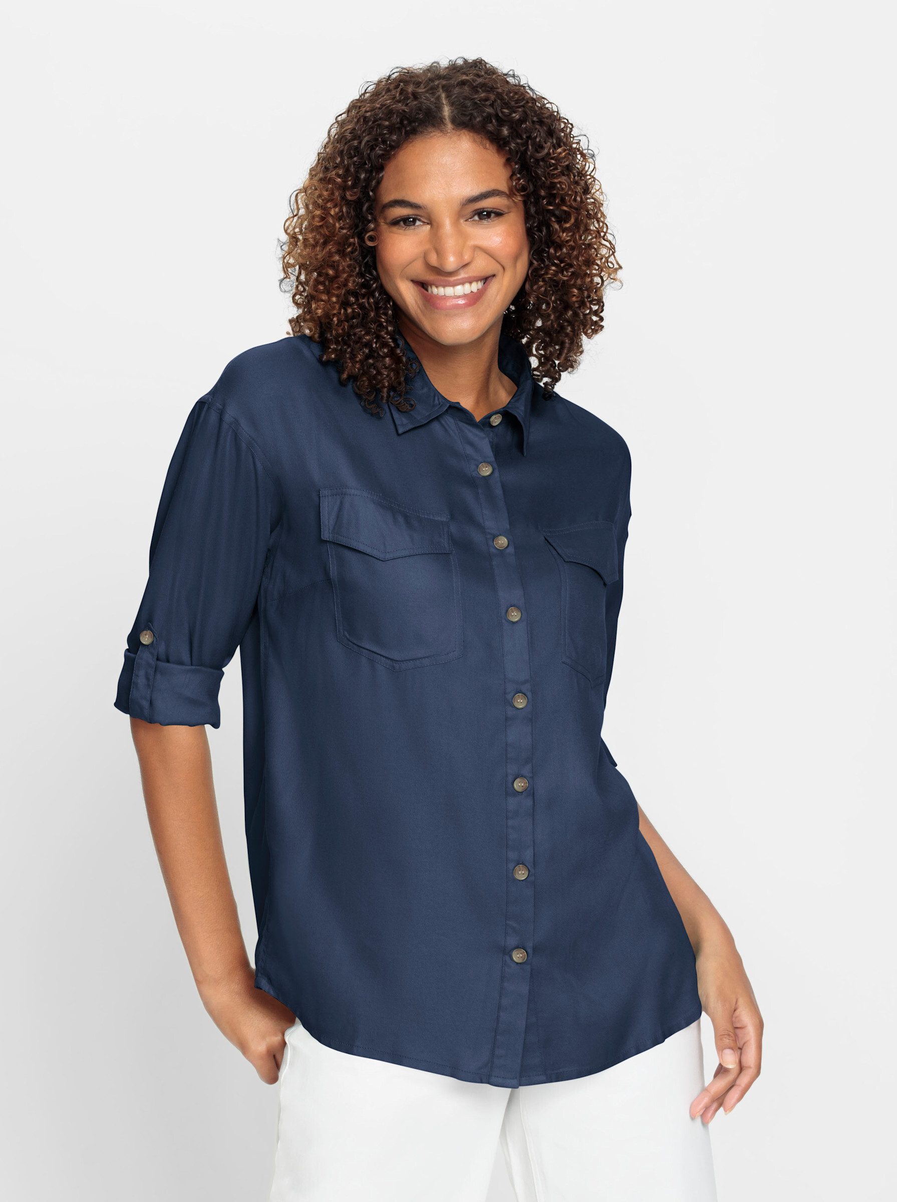 Klassische Bluse Hemdbluse