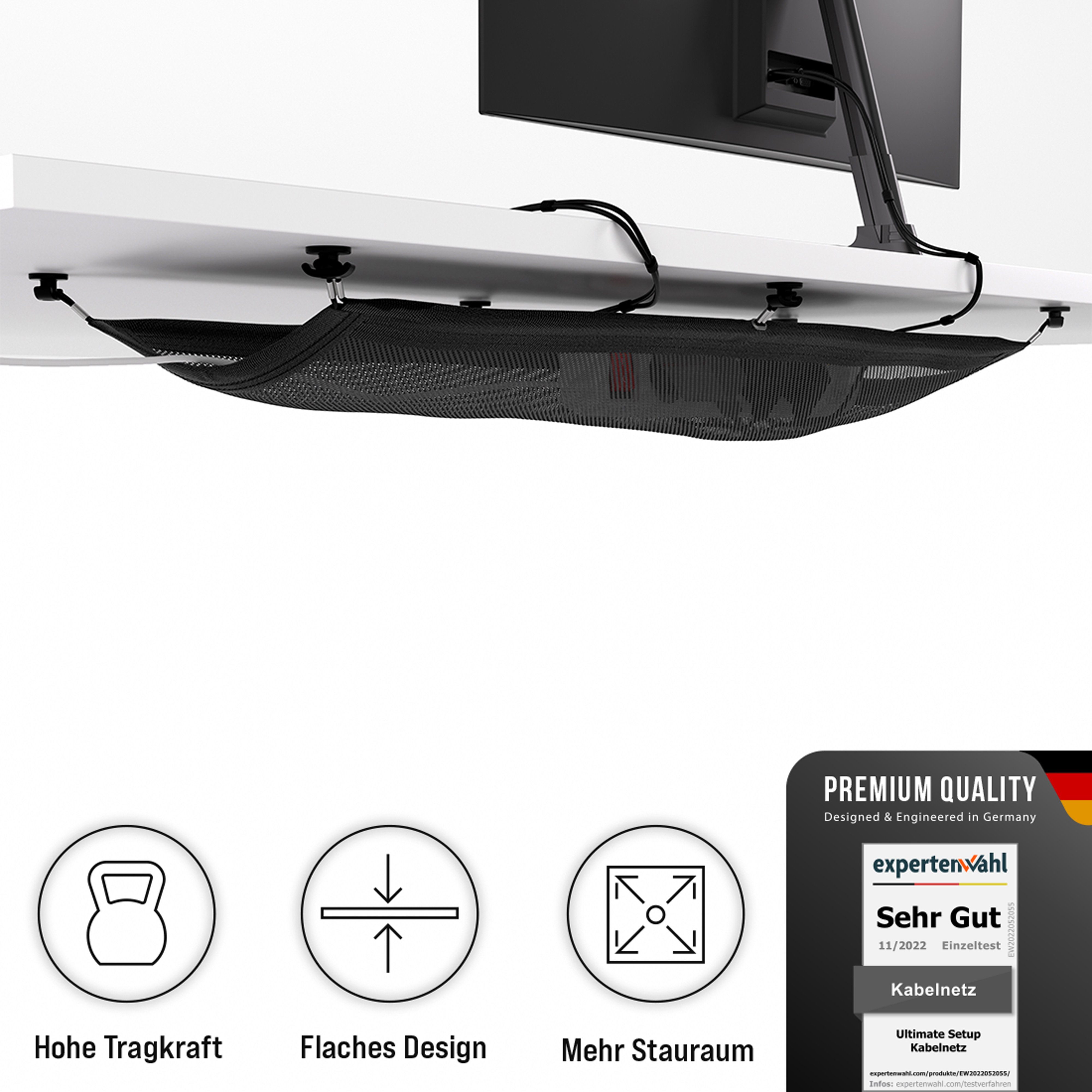 Ultimate Setup Kabelführung Kabelnetz Schreibtisch, Kabelmanagement Schreibtisch, Kabelwanne